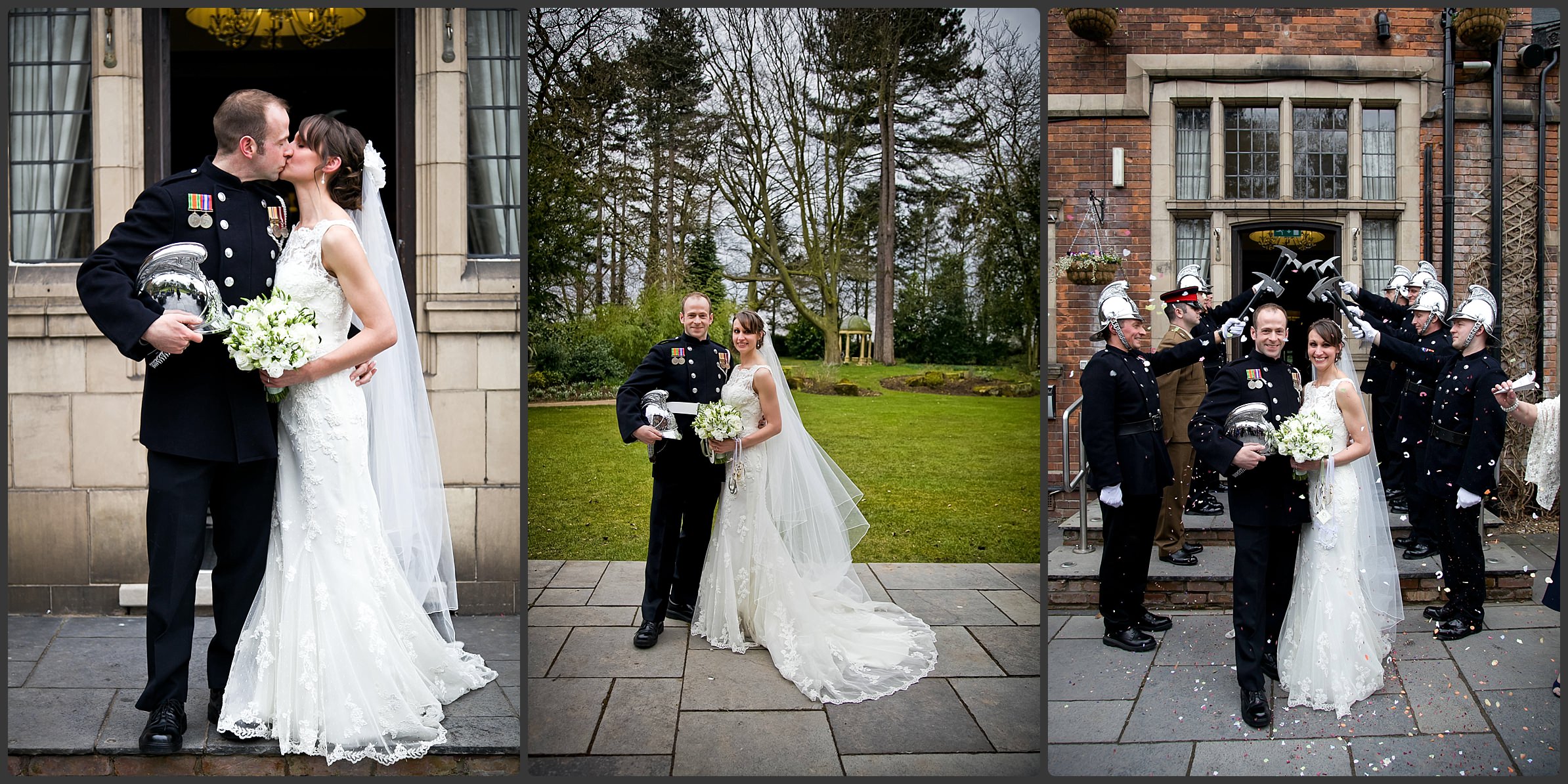 Guard of honour at Moxhull Hall Hotel