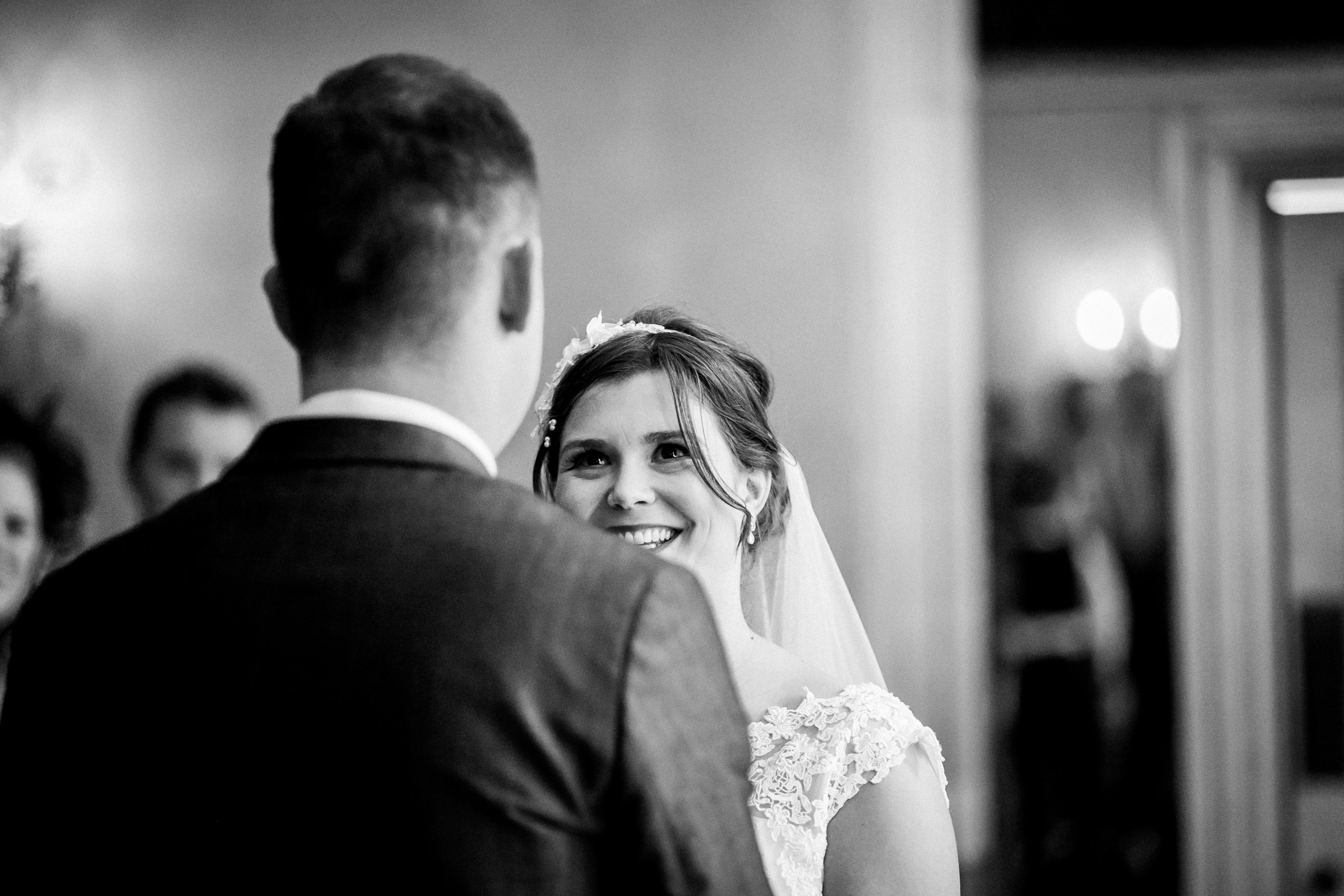 Bride and groom during the ceremony