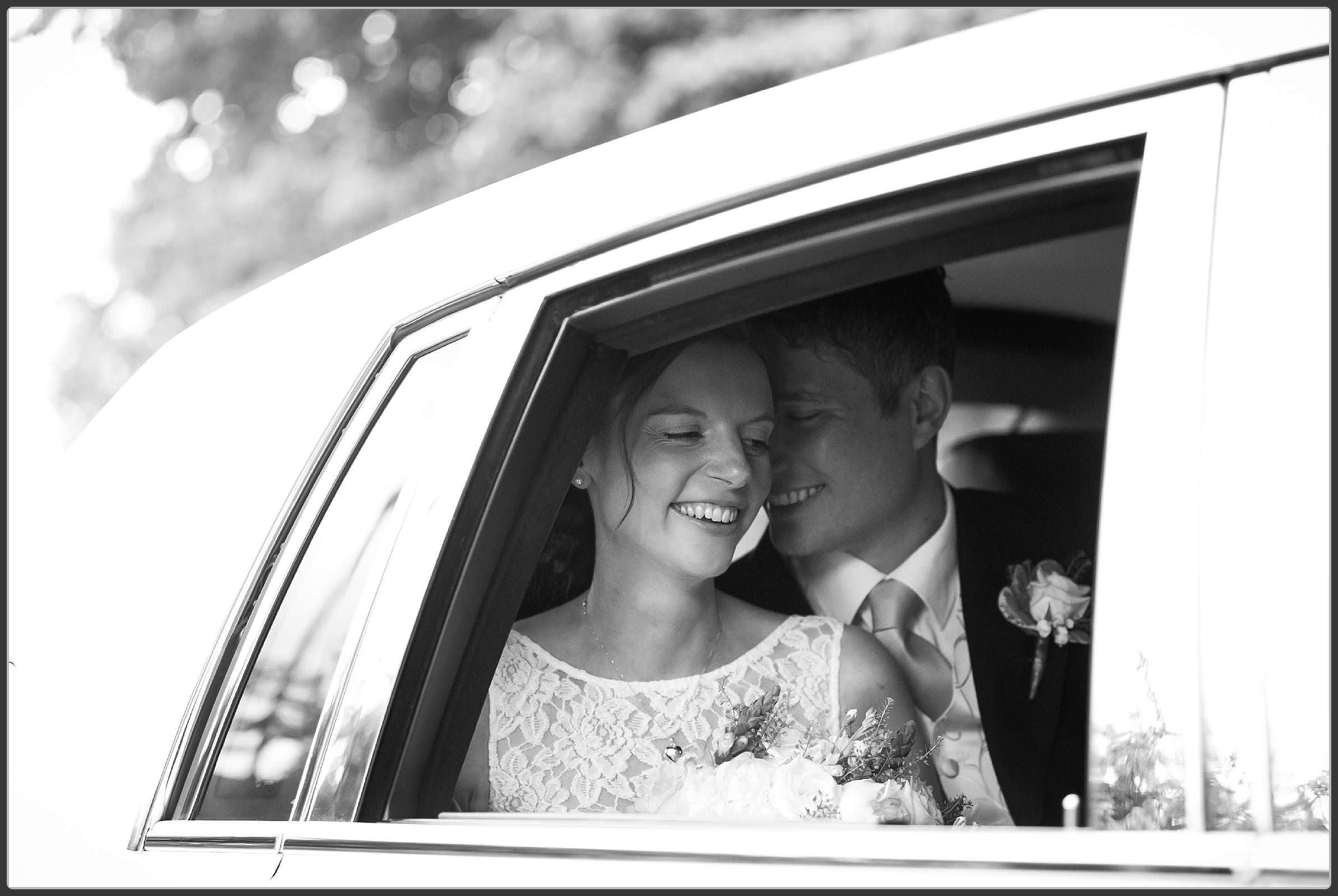 Bride and Groom at Brecon Cathedral Wedding