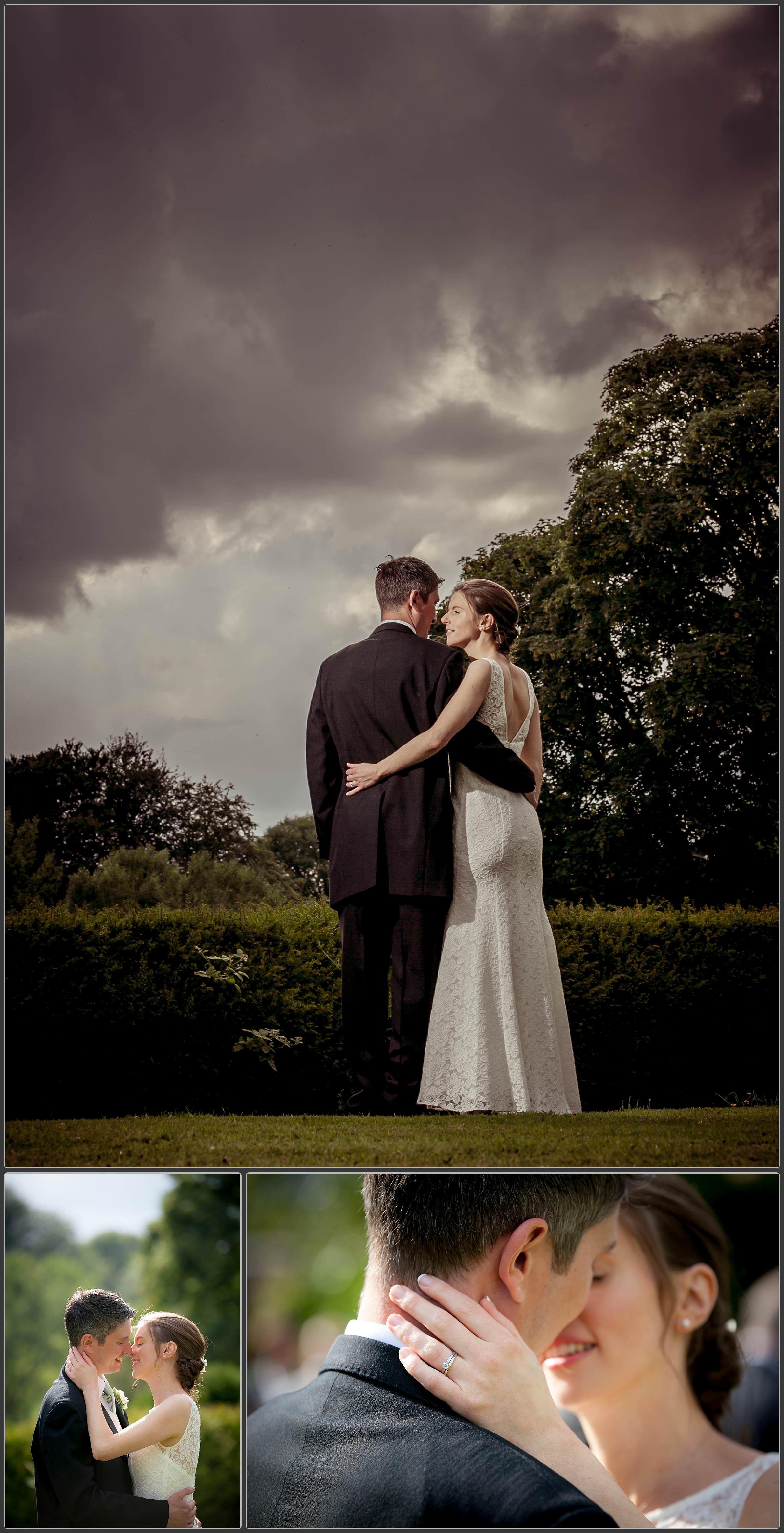 Bride and Groom at Peterstone Court Wedding
