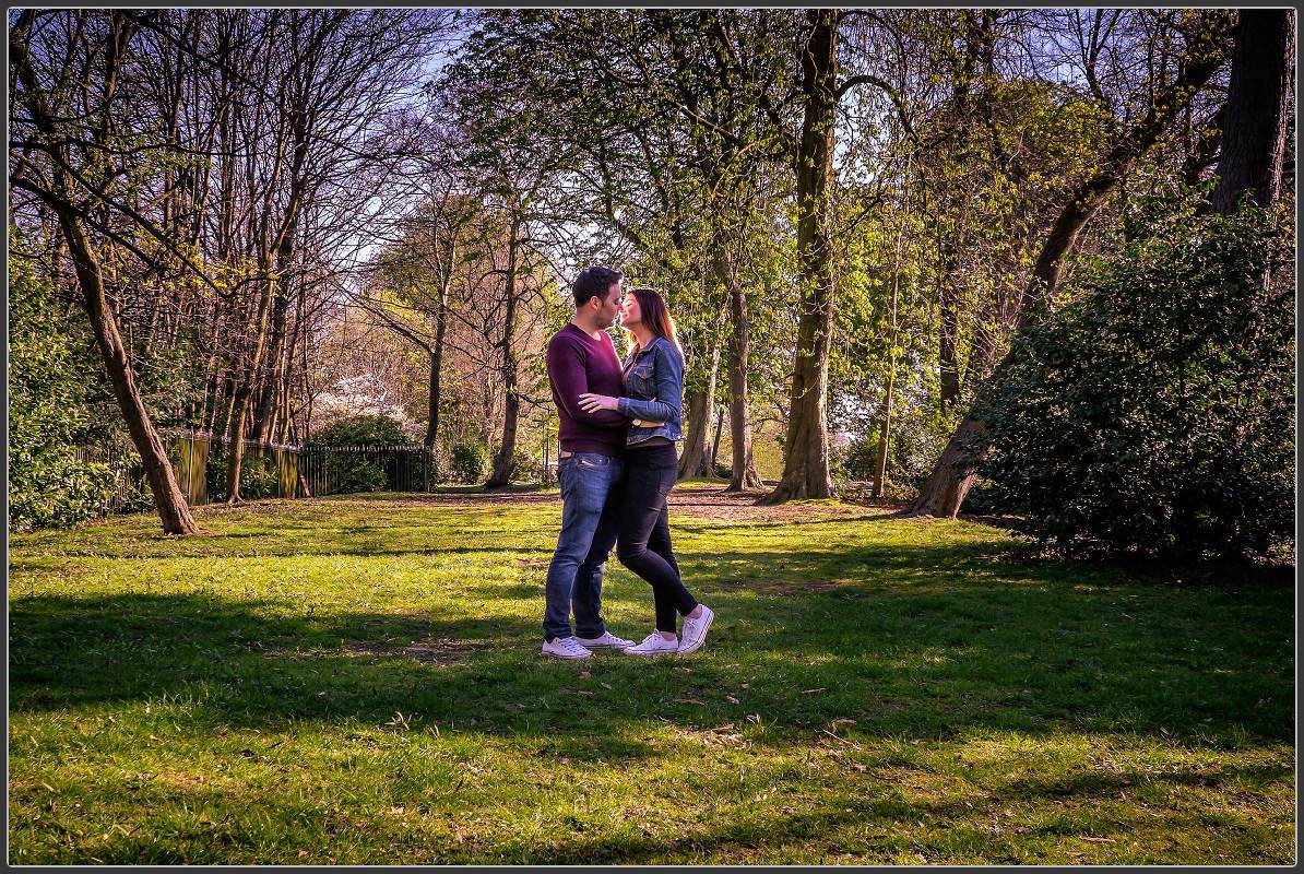 Engagement photo shoot in Canon Hill Park