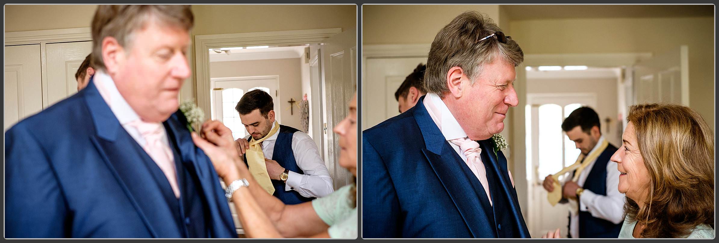 Groom preparation photography