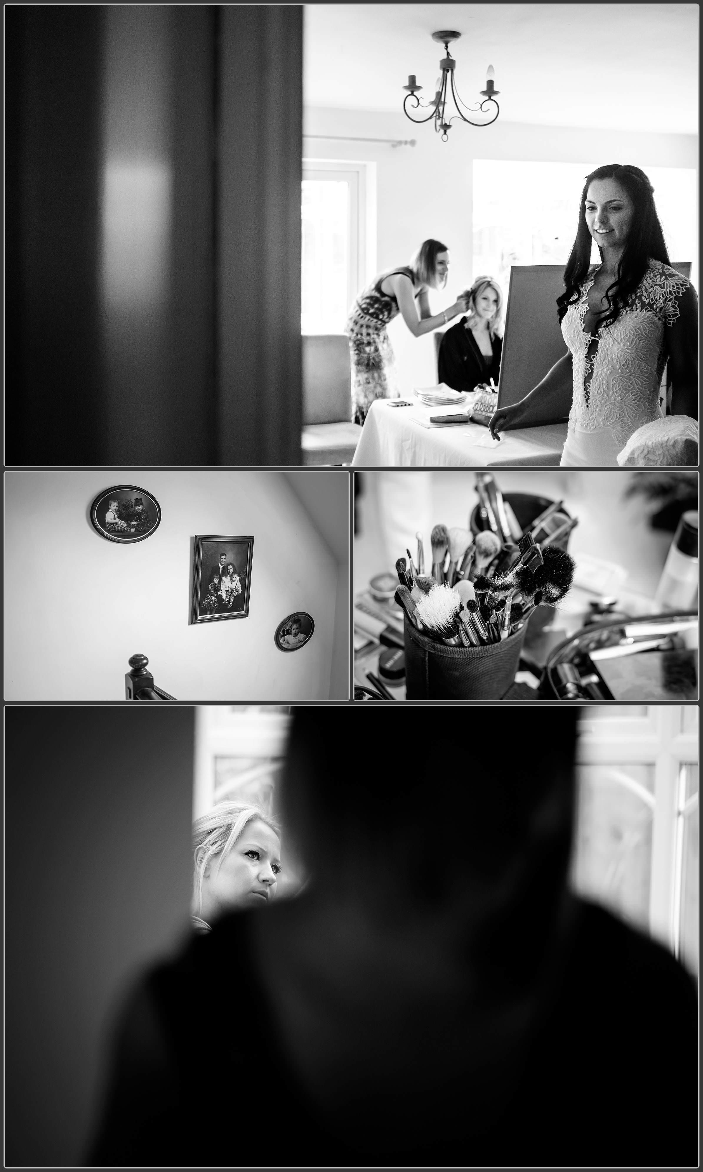 Bridal preparation photos