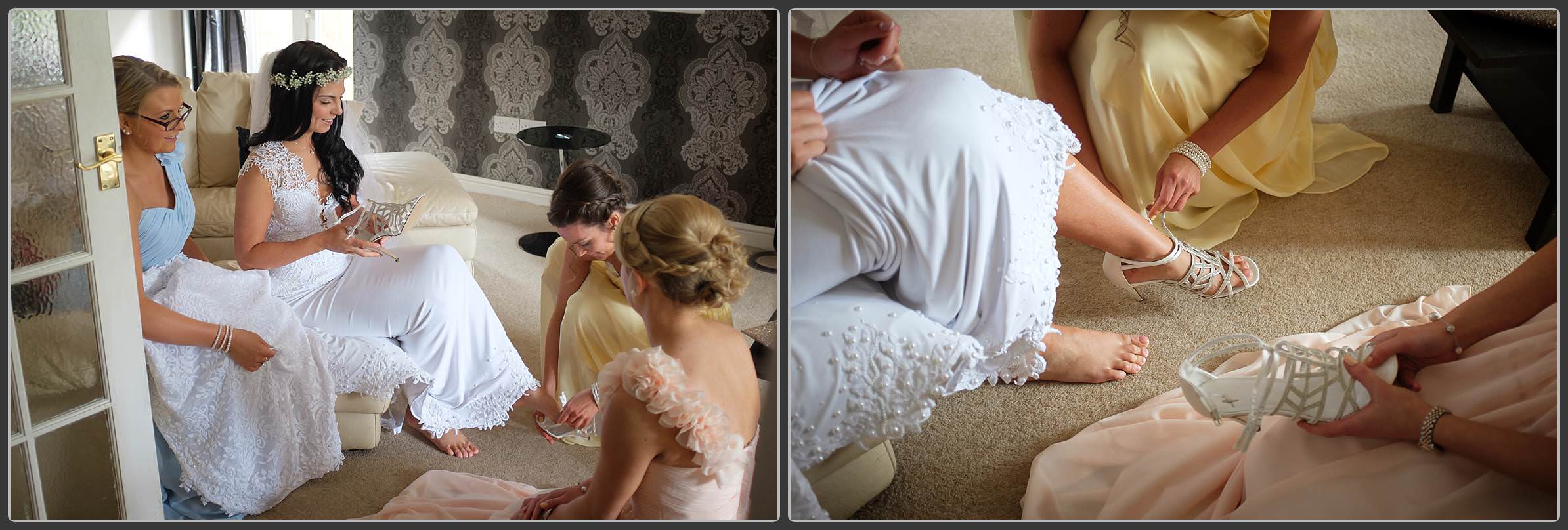 Bridal preparation photos