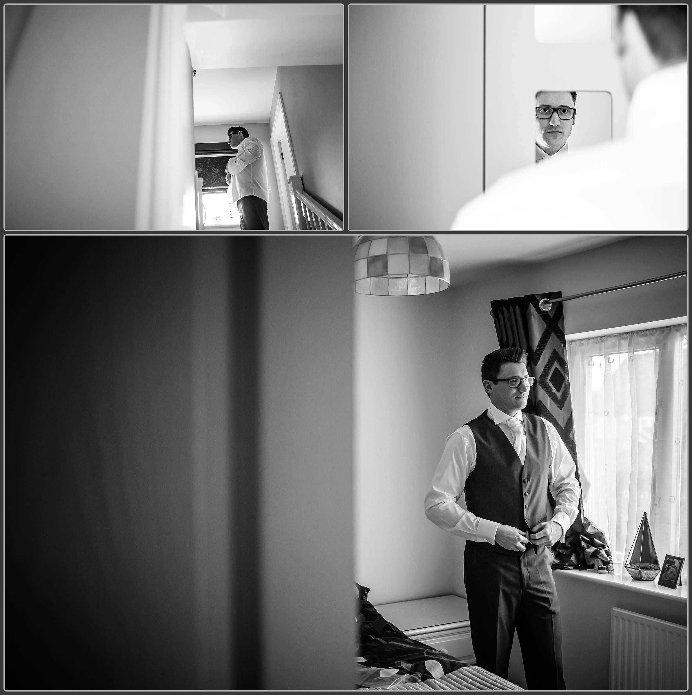 Groom preparation photos