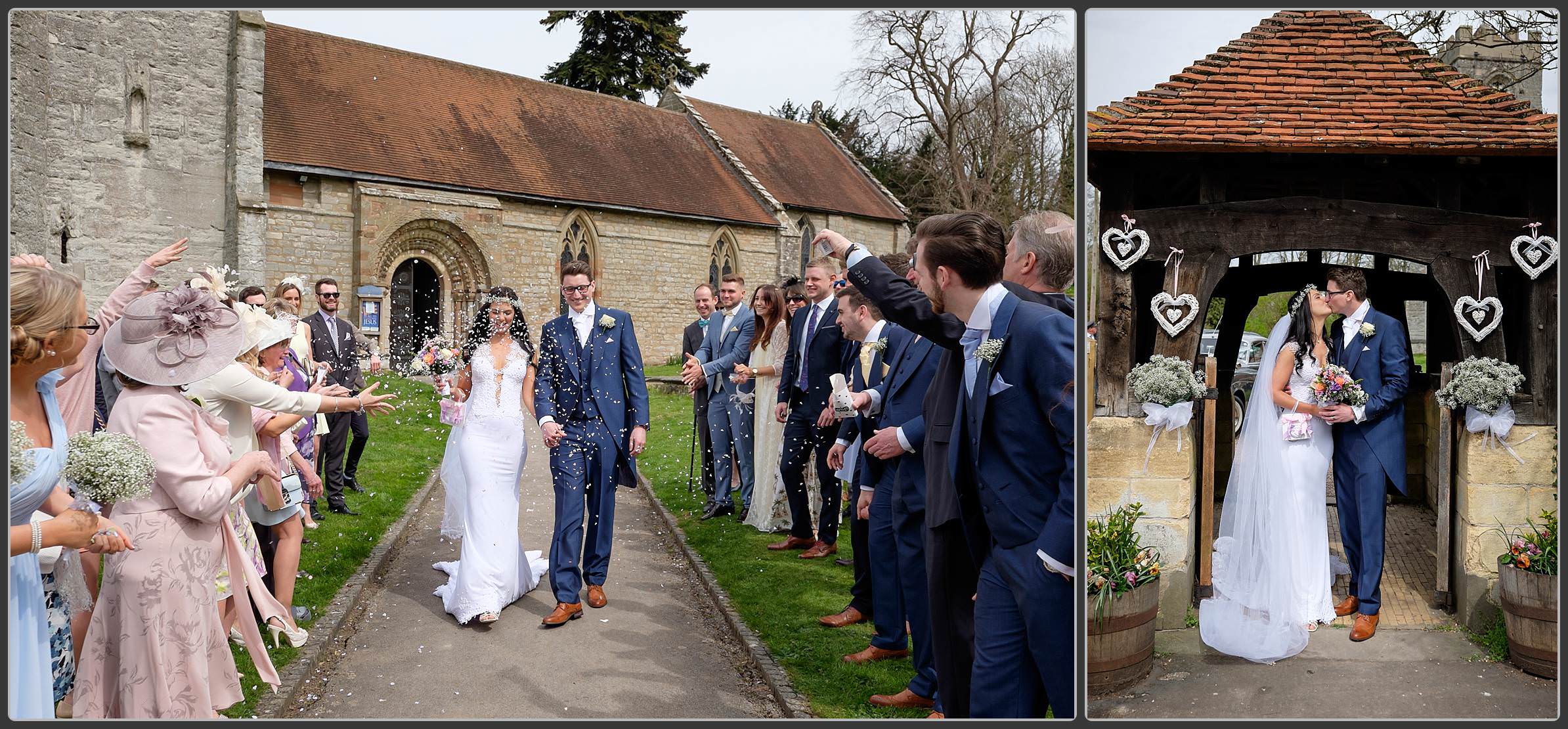 Wedding photography at St Nicholas Beaudesert church