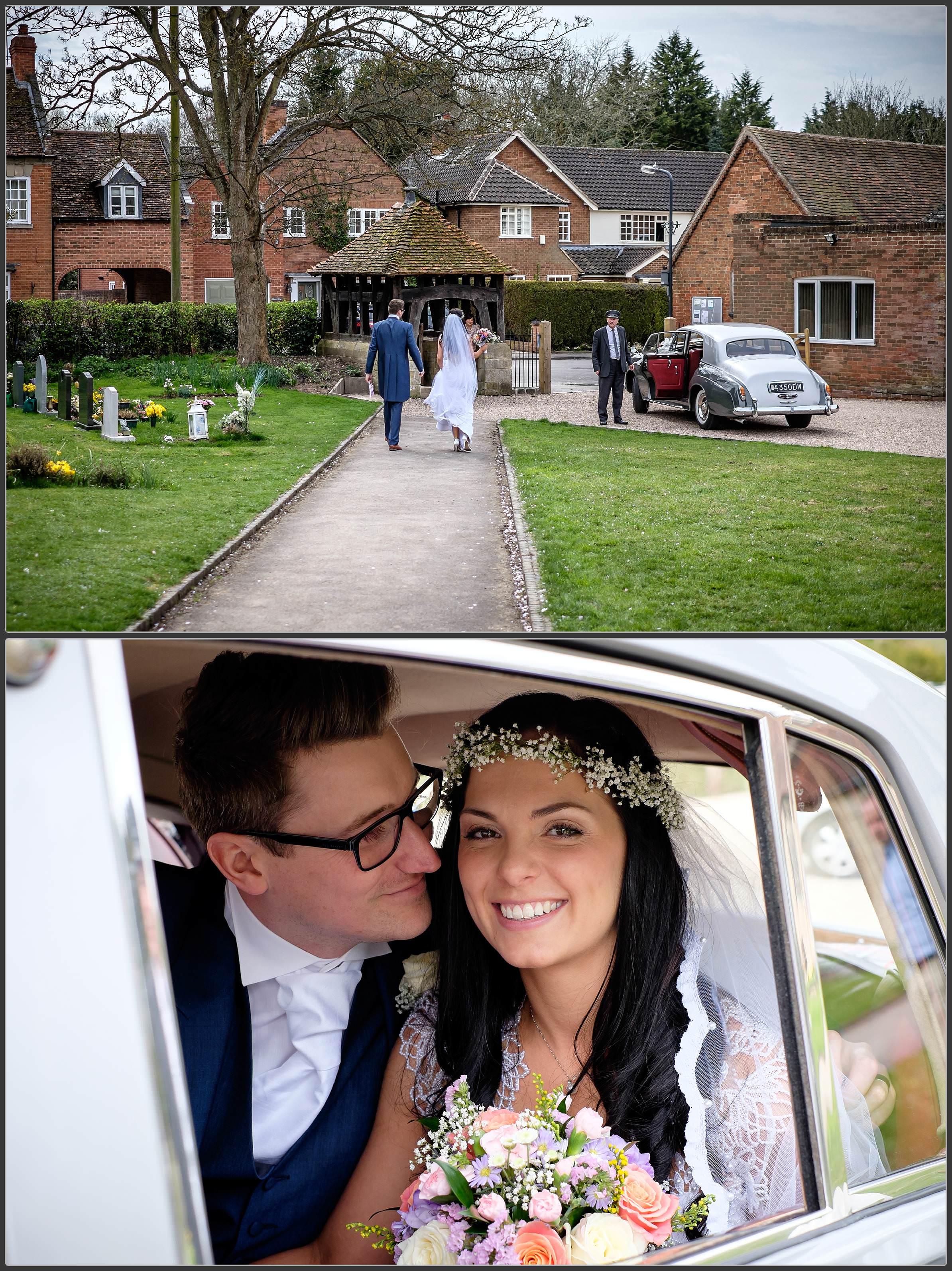 Wedding photography at St Nicholas Beaudesert church