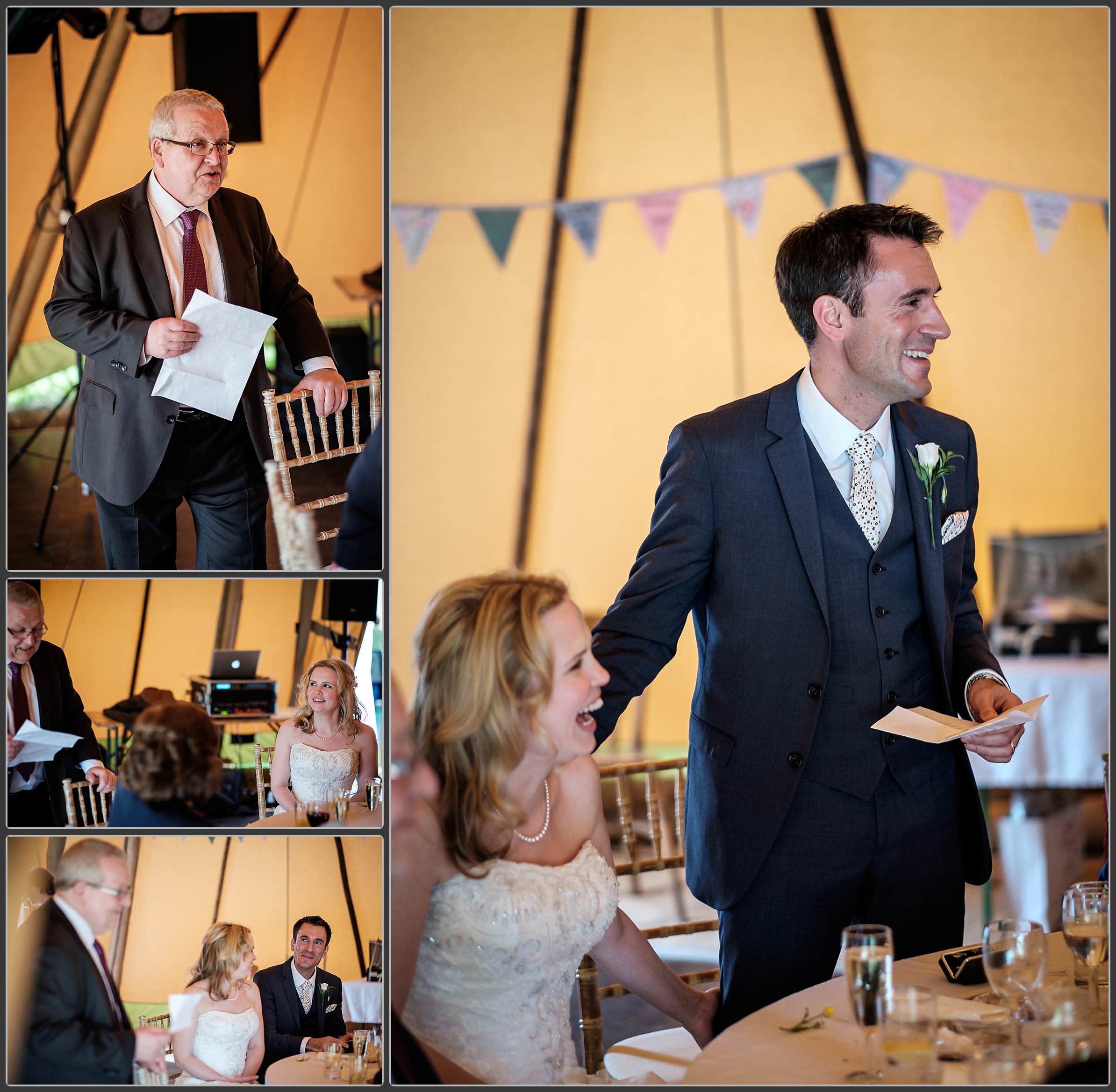 Wedding speeches at Talton Lodge