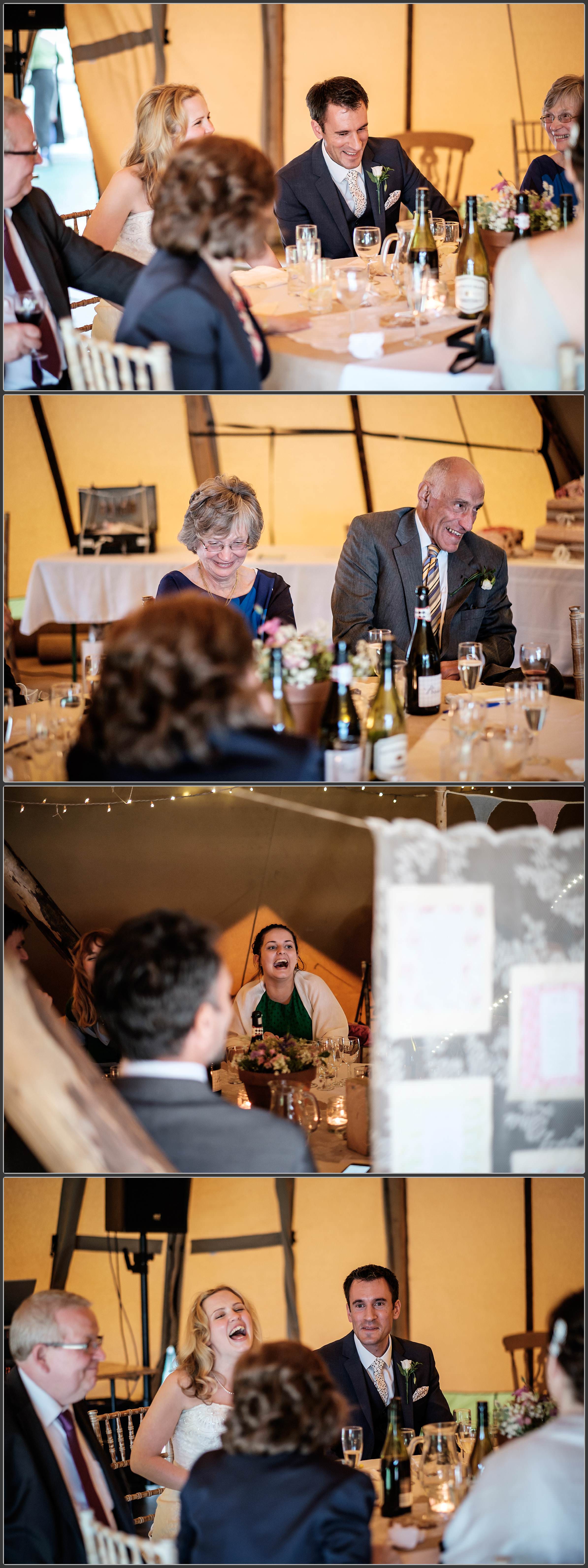 Wedding speeches at Talton Lodge