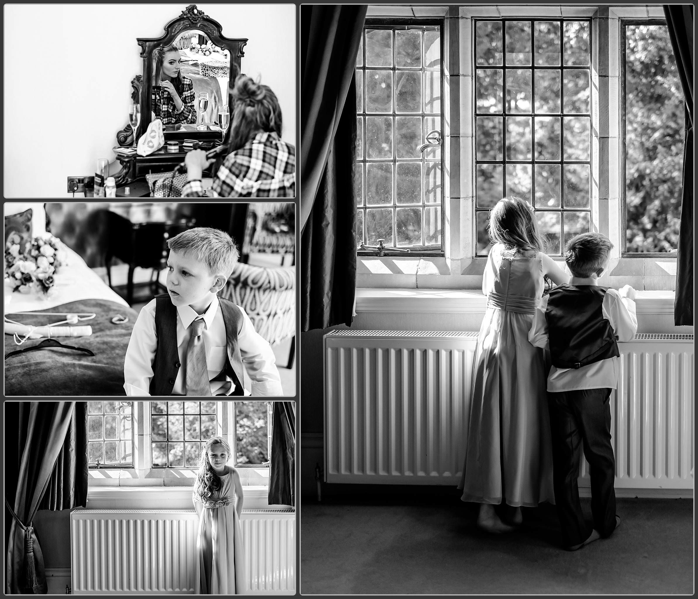 Bridal preparations at Moxhull Hall hotel 2