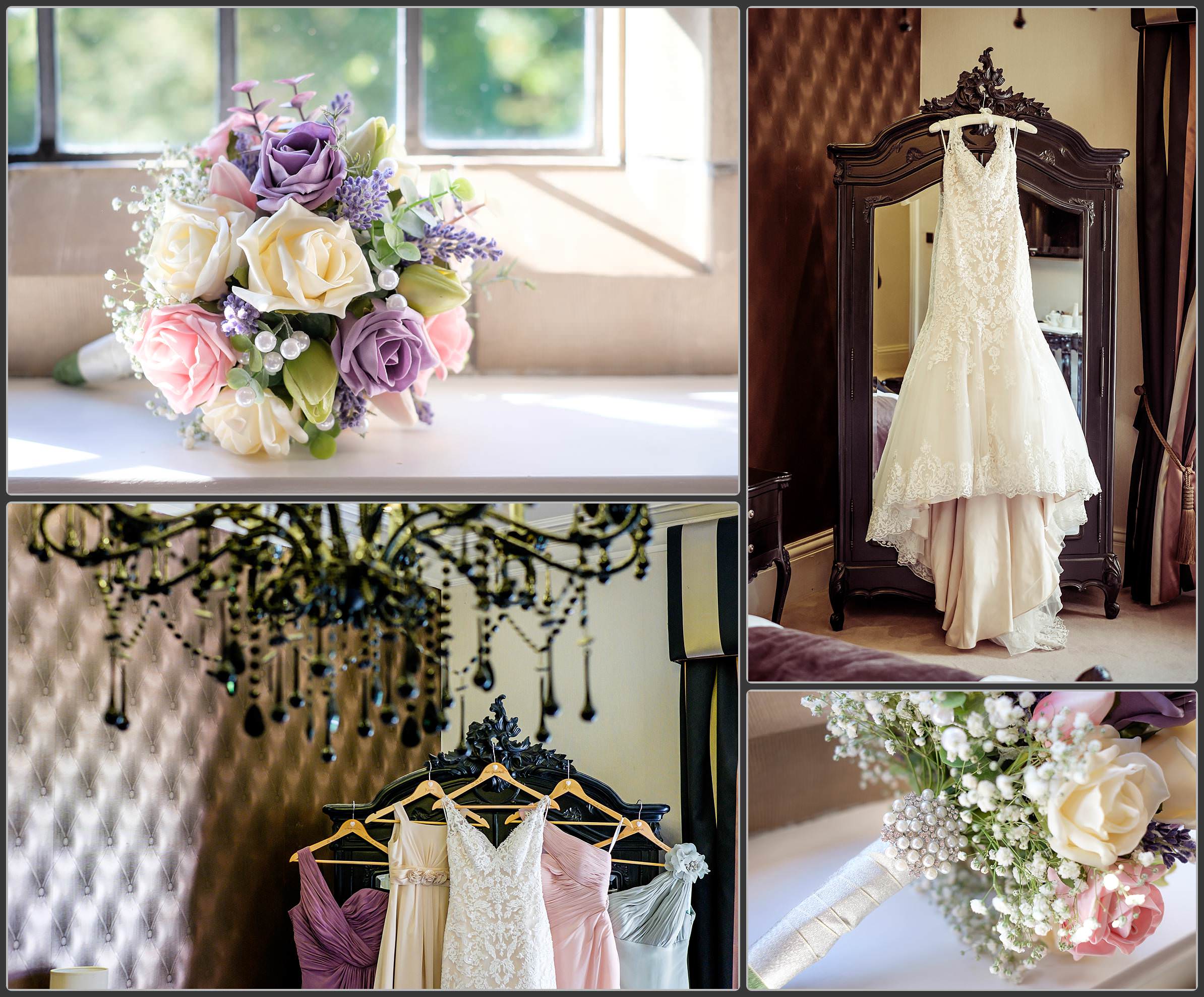 Wedding dress at Moxhull Hall Hotel