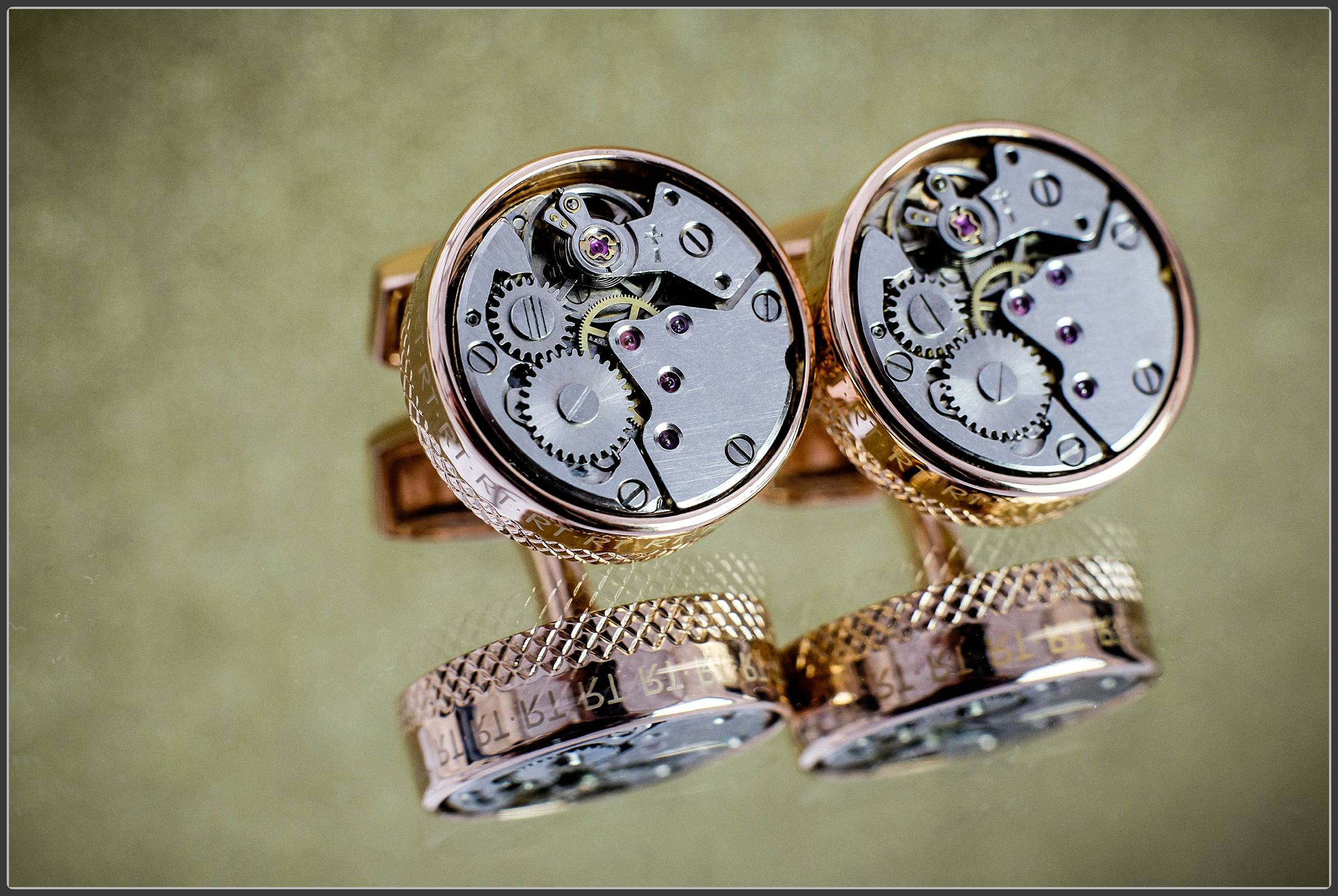 The grooms cuff links