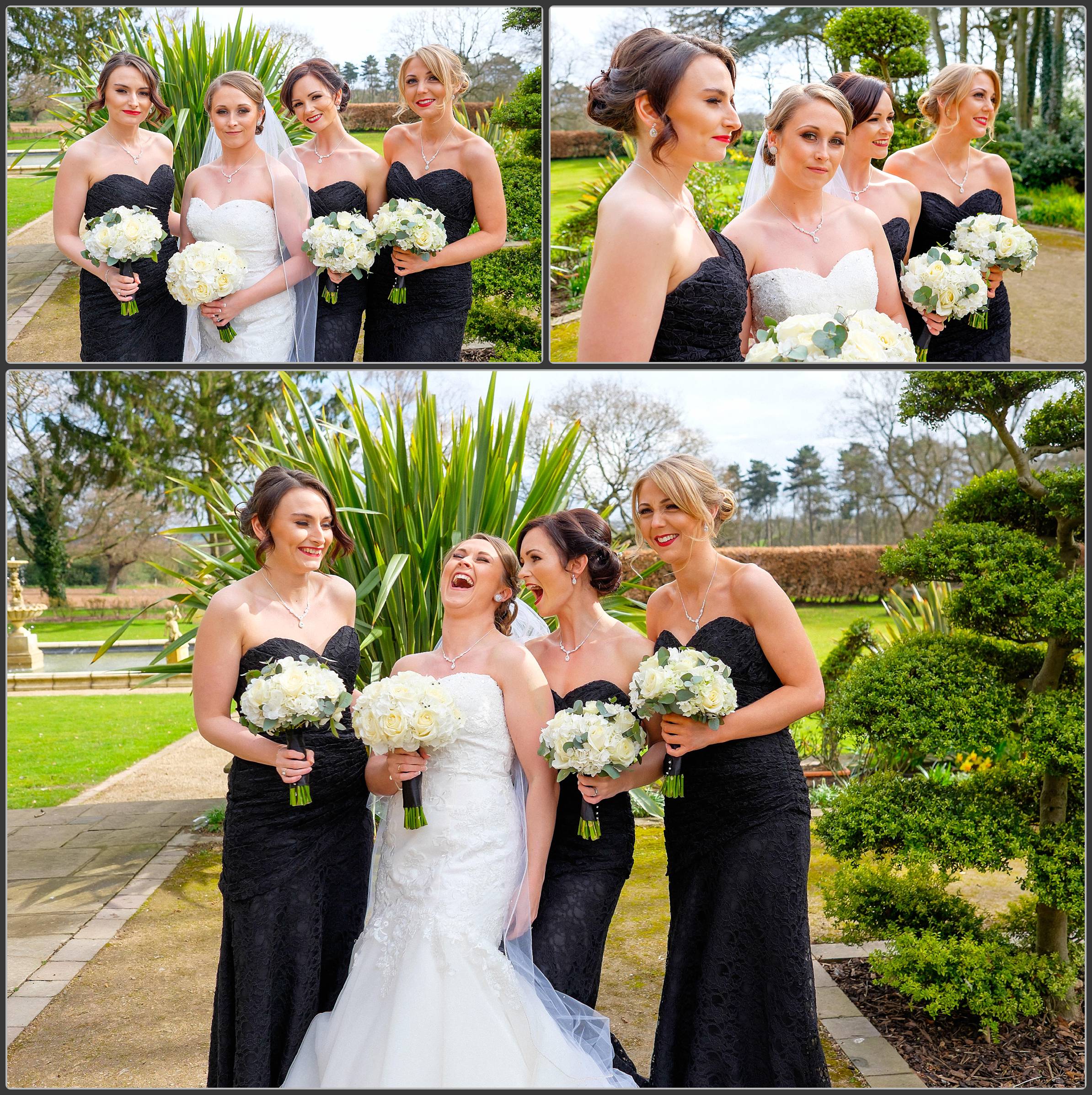 The bride and bridesmaids