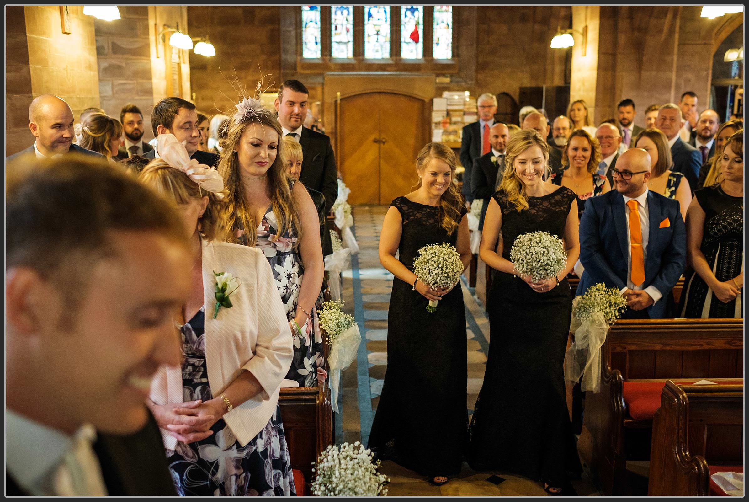 Bridesmaids at St Peter's Church