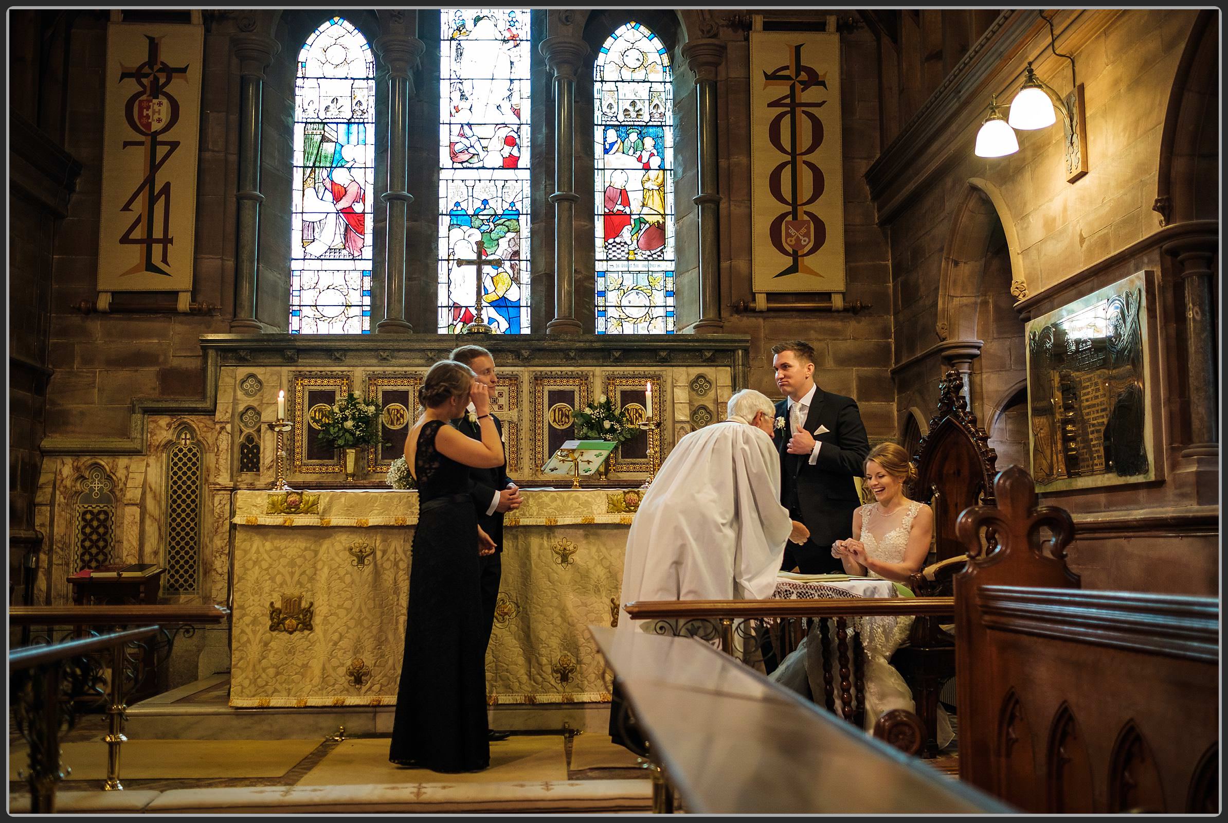 Signing the register