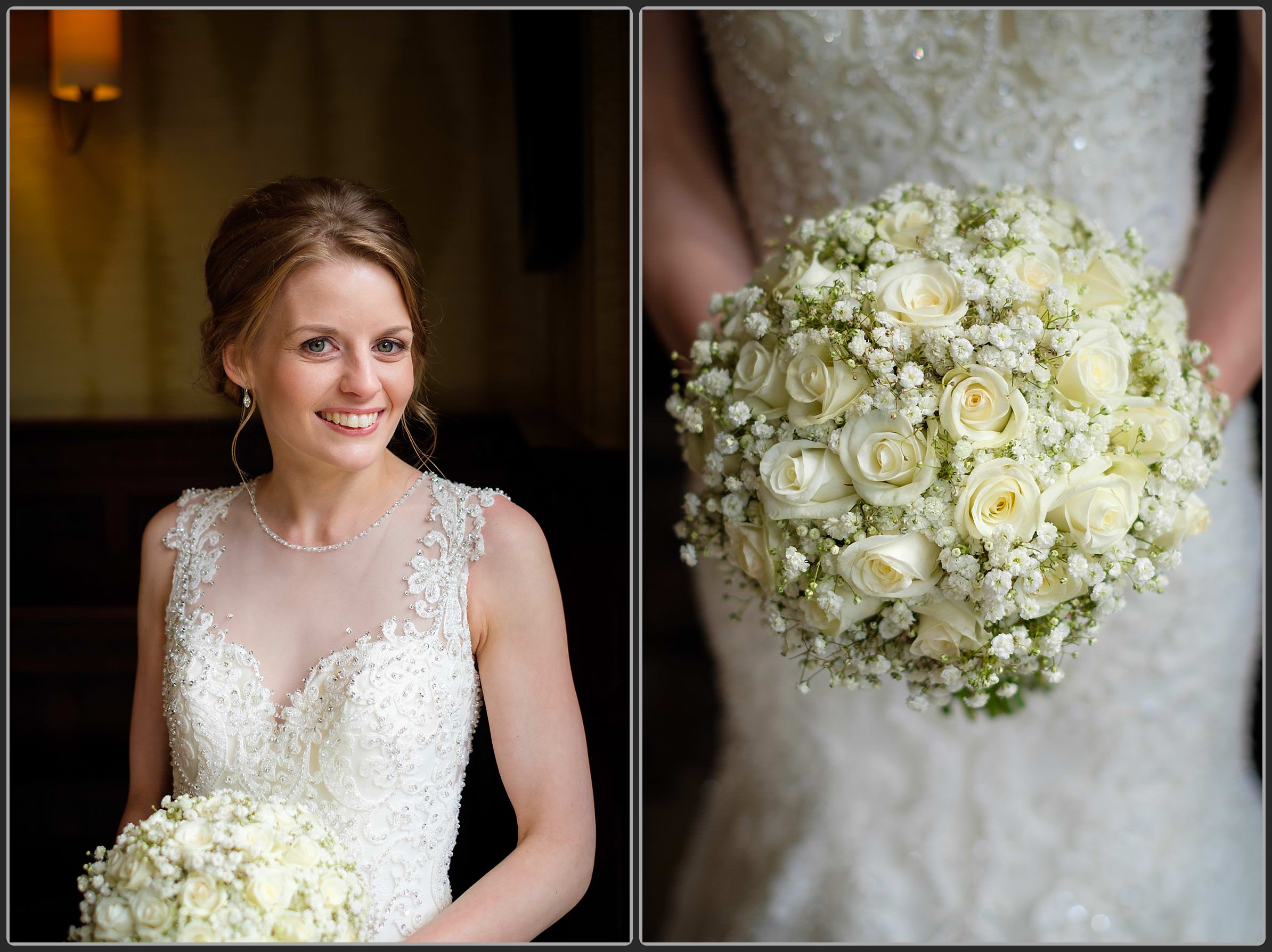 The bride at Moxhull Hall Hotel