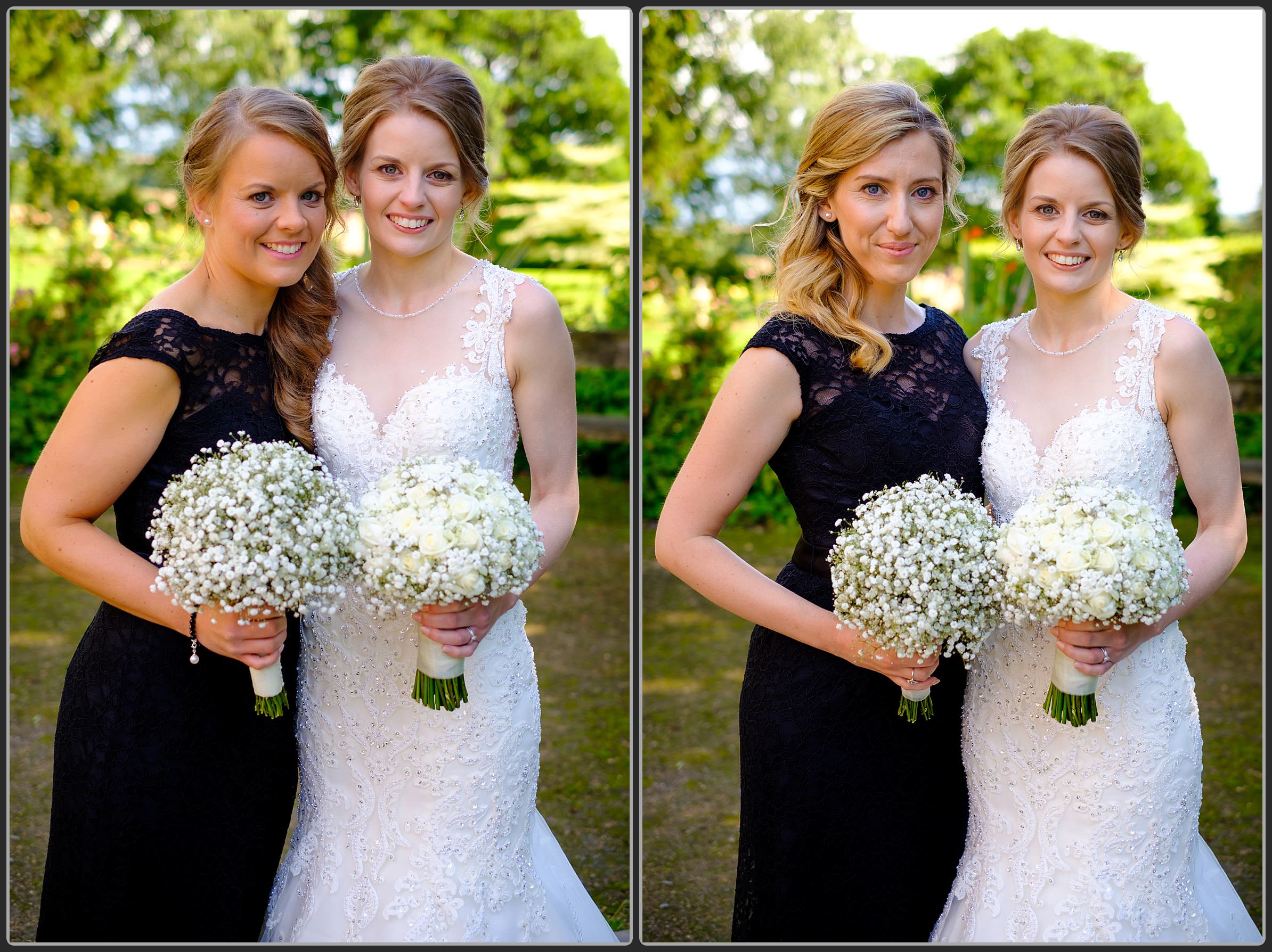 The beautiful bridesmaids and bride