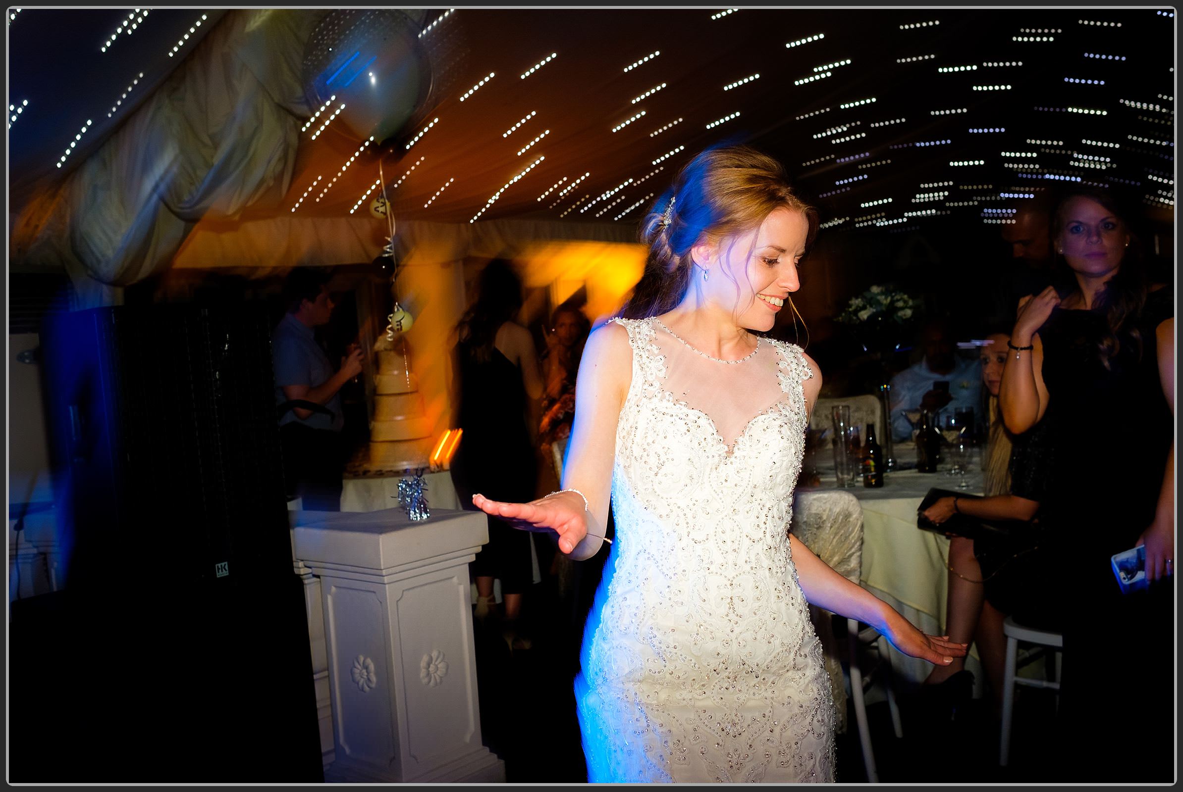 Bride dancing