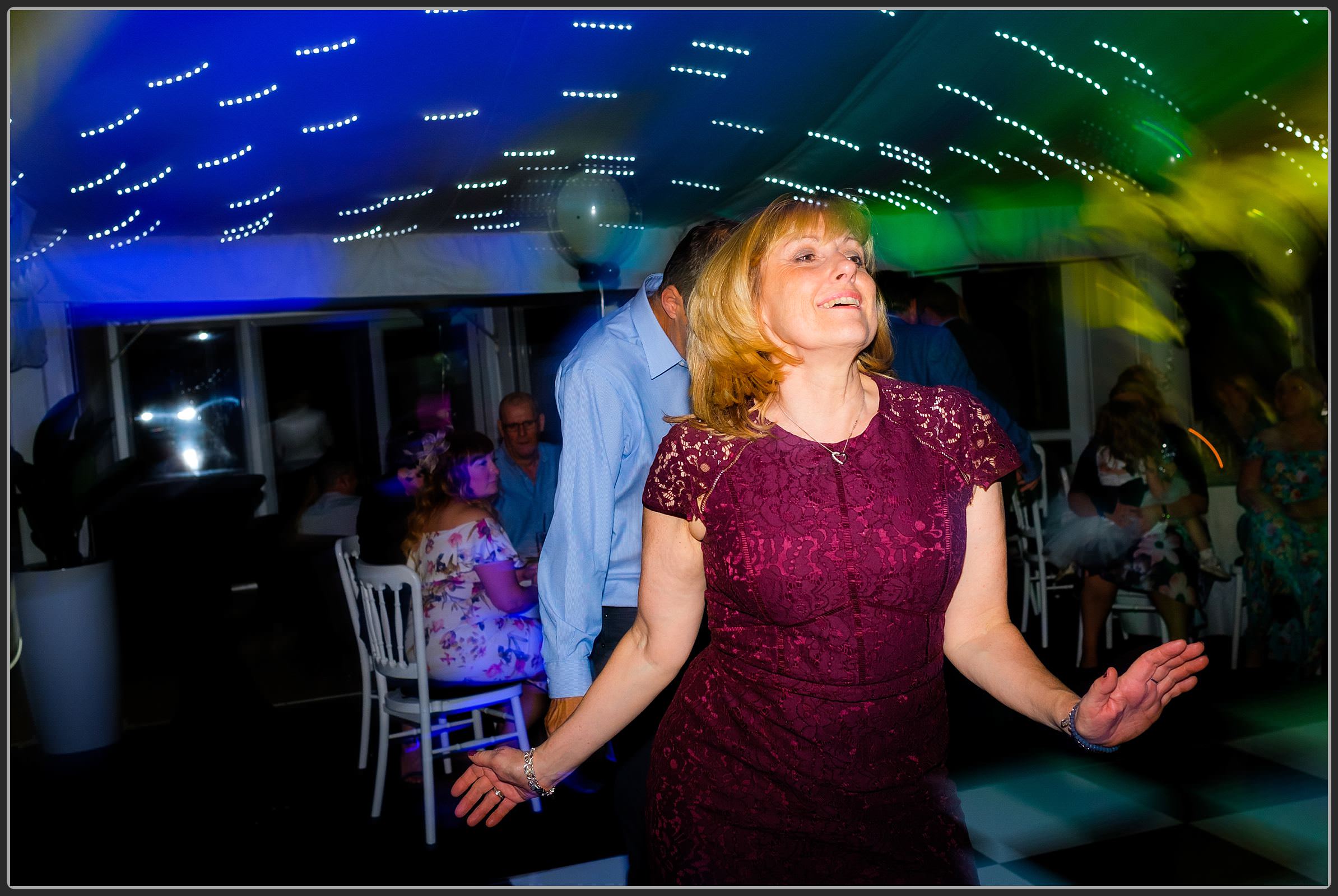 Guests dancing at Moxhull Hall Hotel