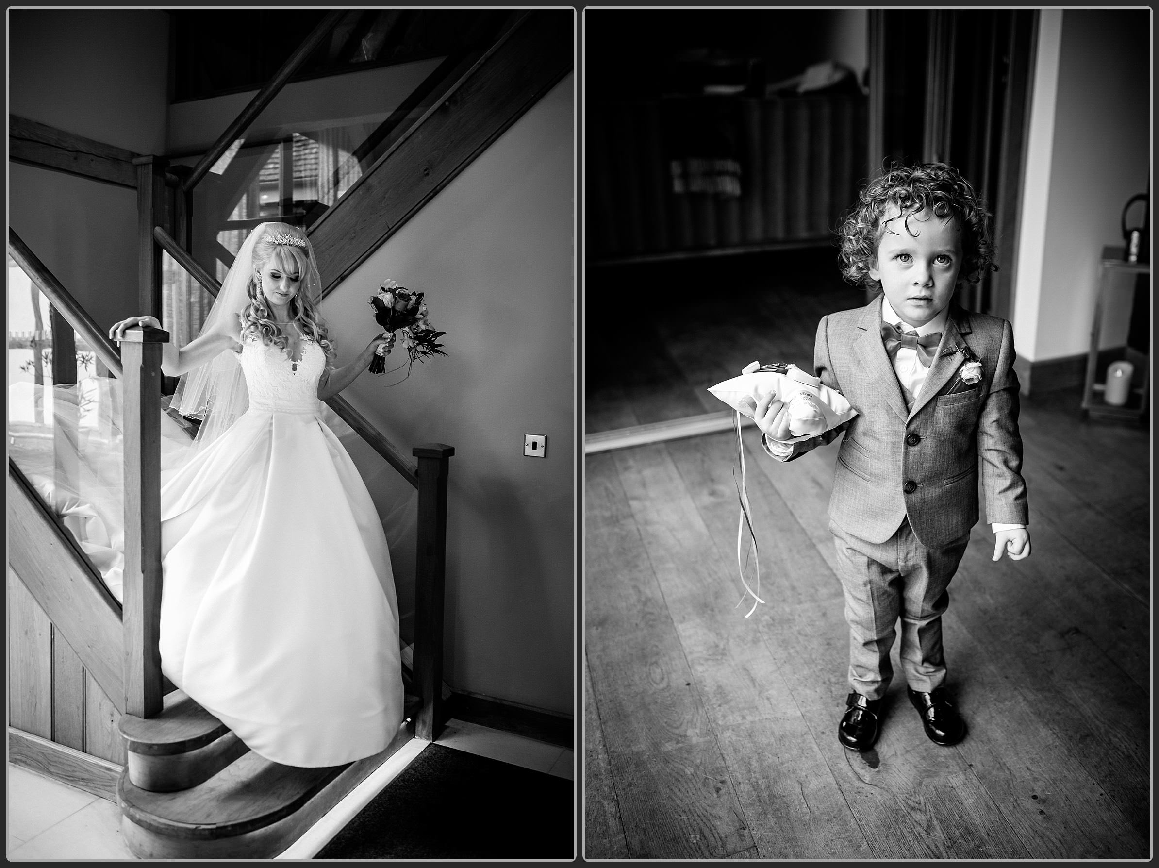 Bride on the stairs