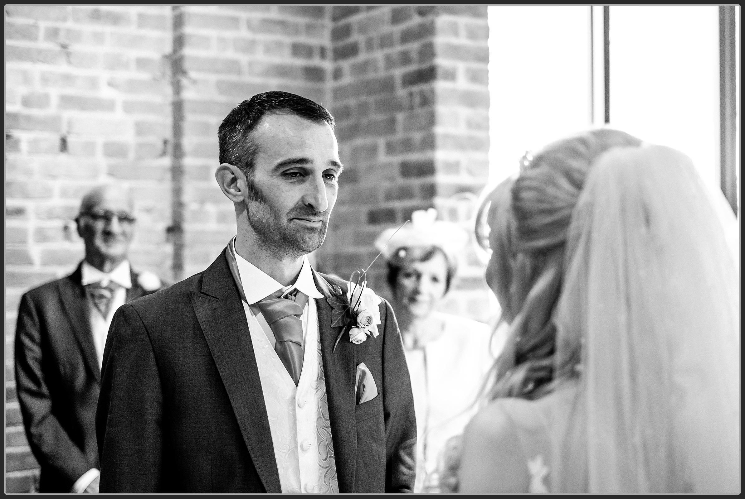 Bride and groom during the ceremony