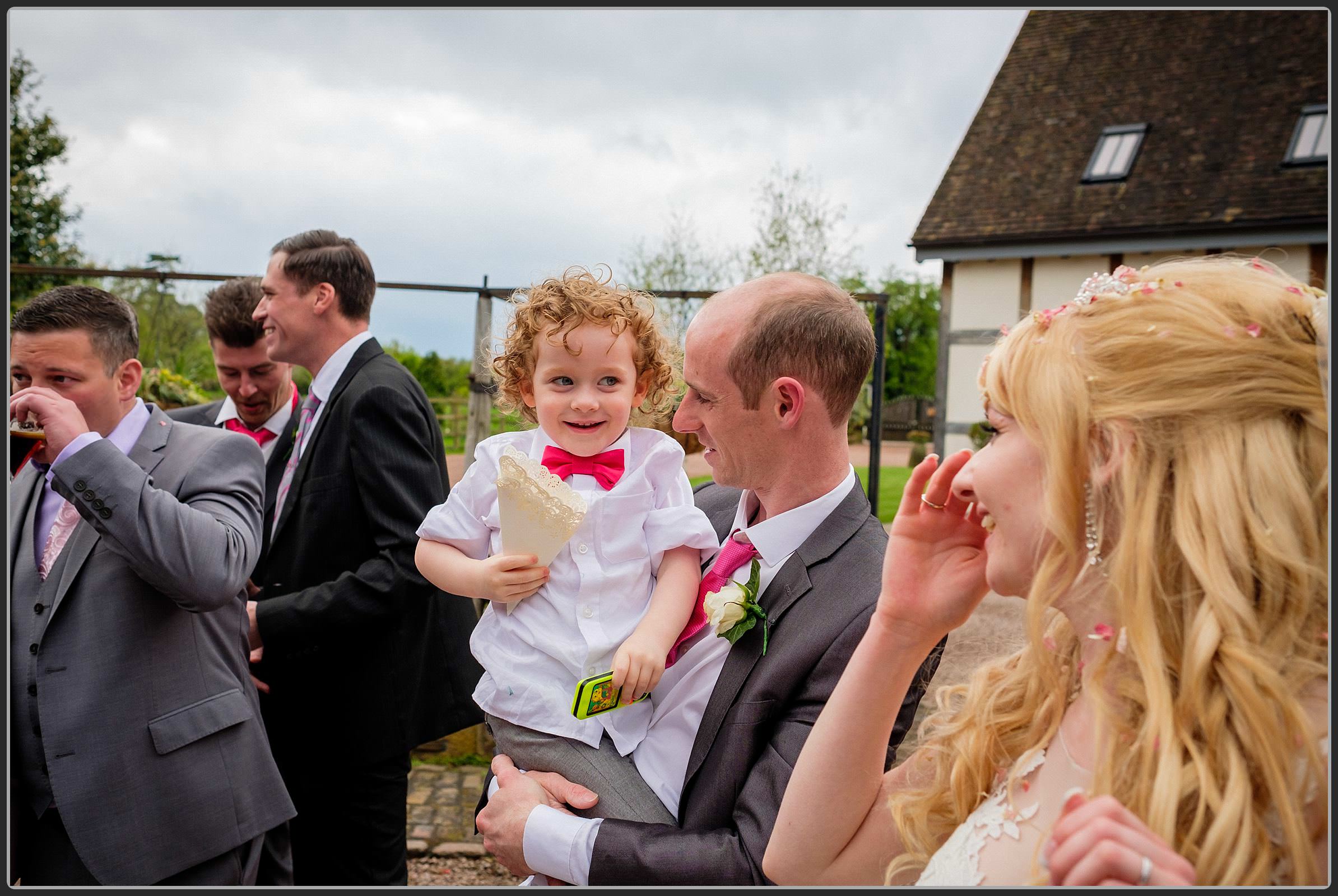 Child with confetti