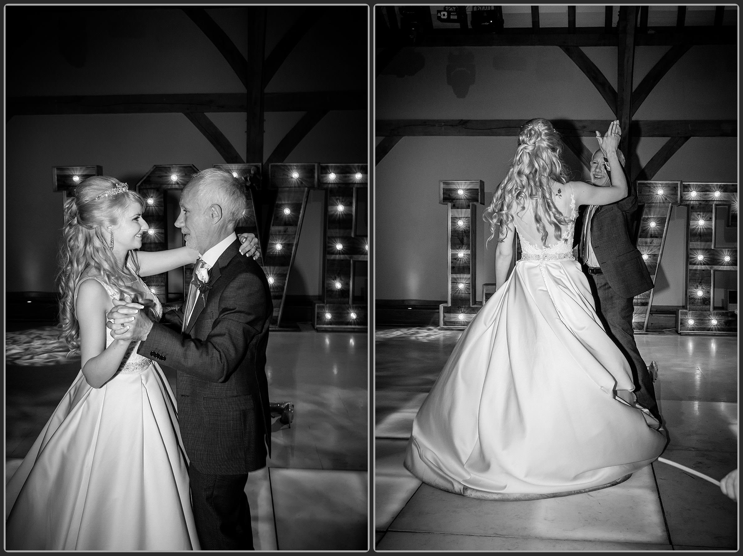 Bride and father dance