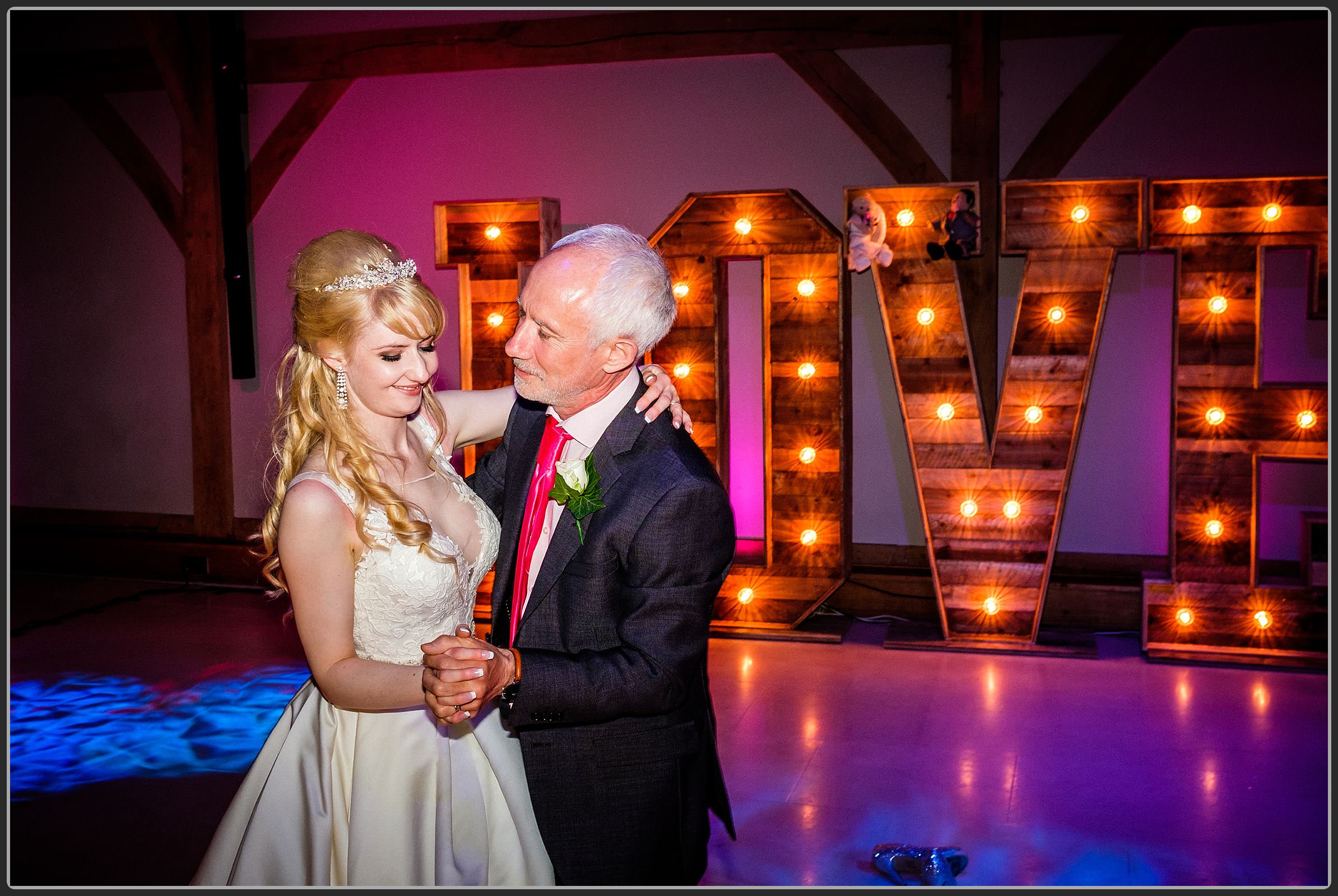 Bride and father dance