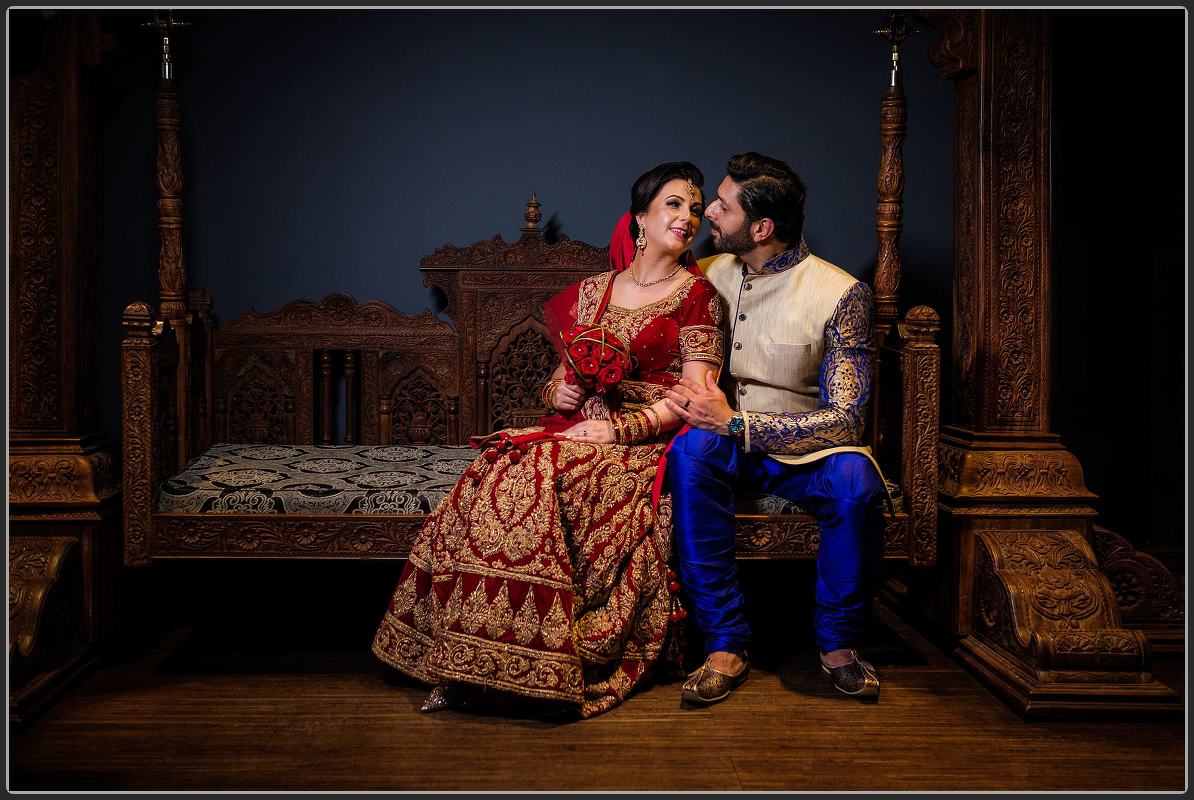Bride and groom together at the Tipu Sultan