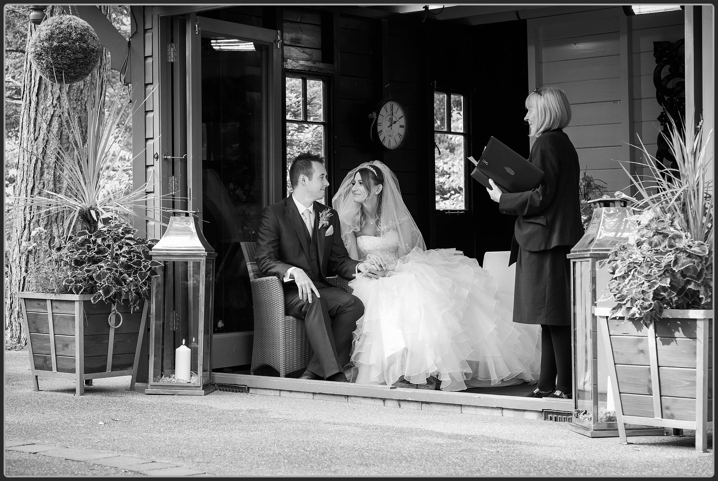 Wedding ceremony at Hogarths Hotel