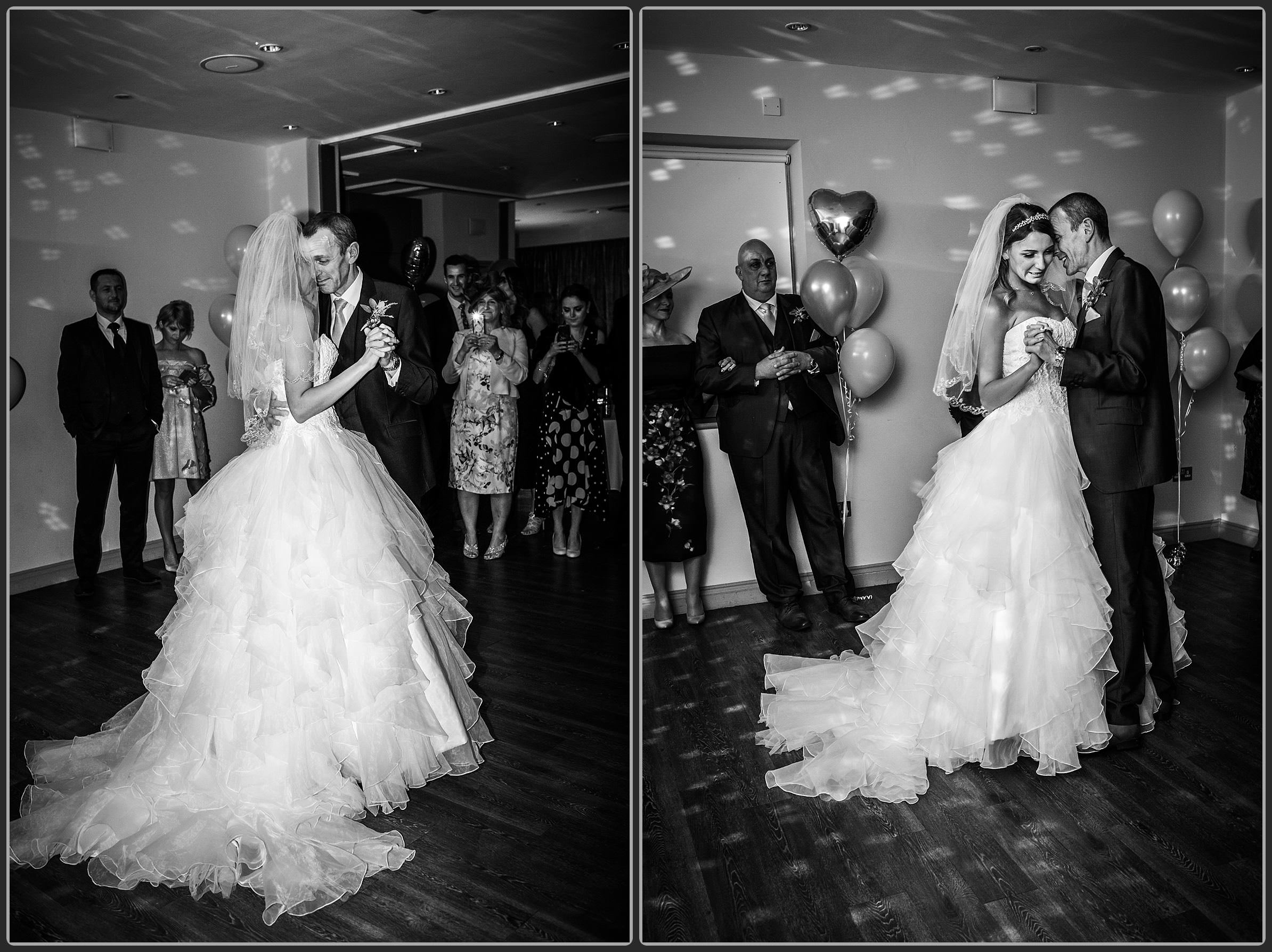 Bride and her father dancing