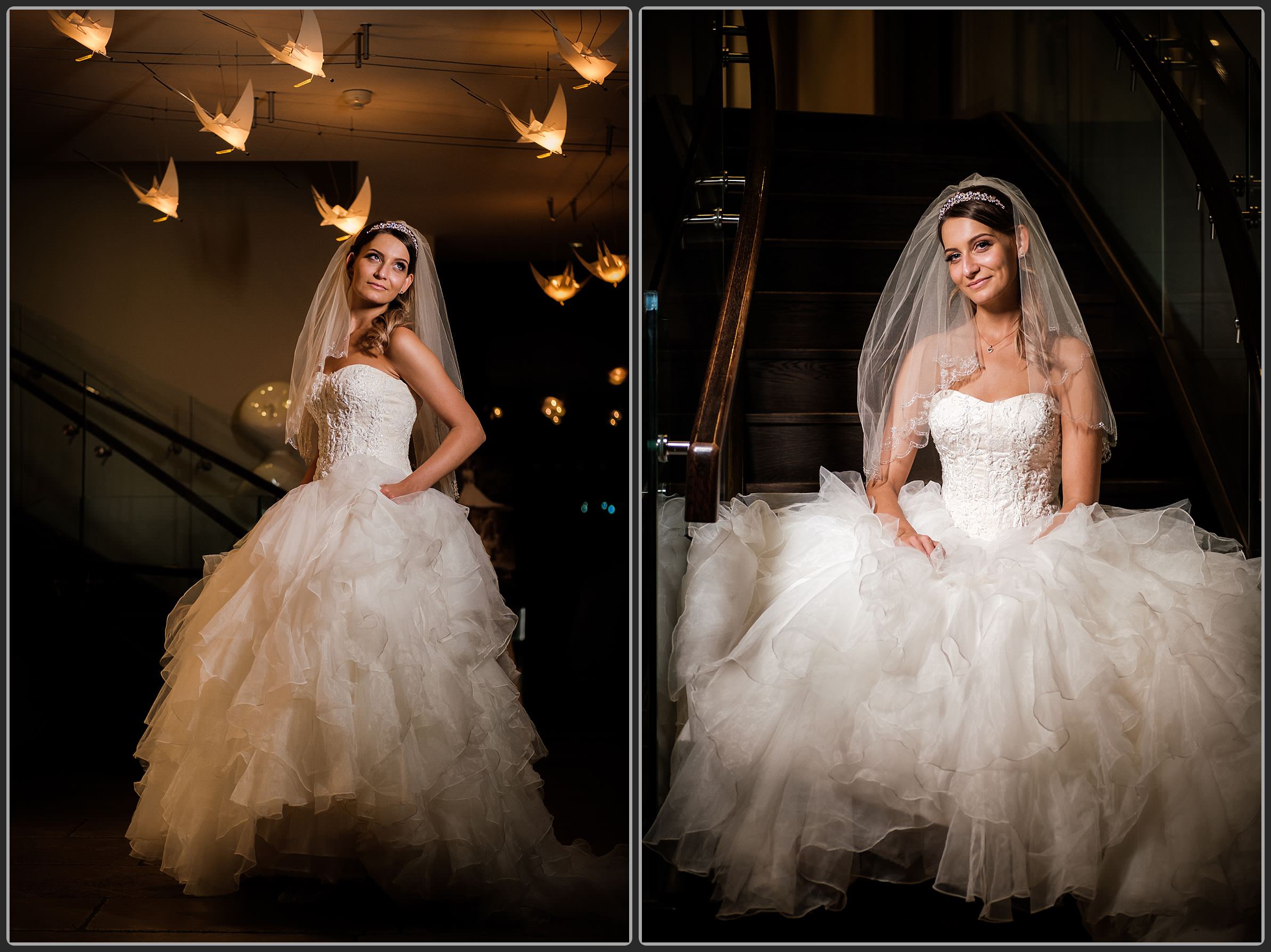 Bride on the stairs