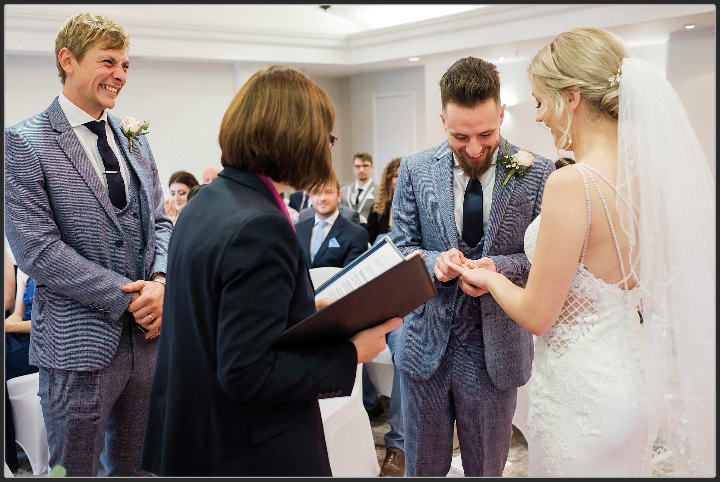 Wedding ceremony at the Forest of Arden Hotel