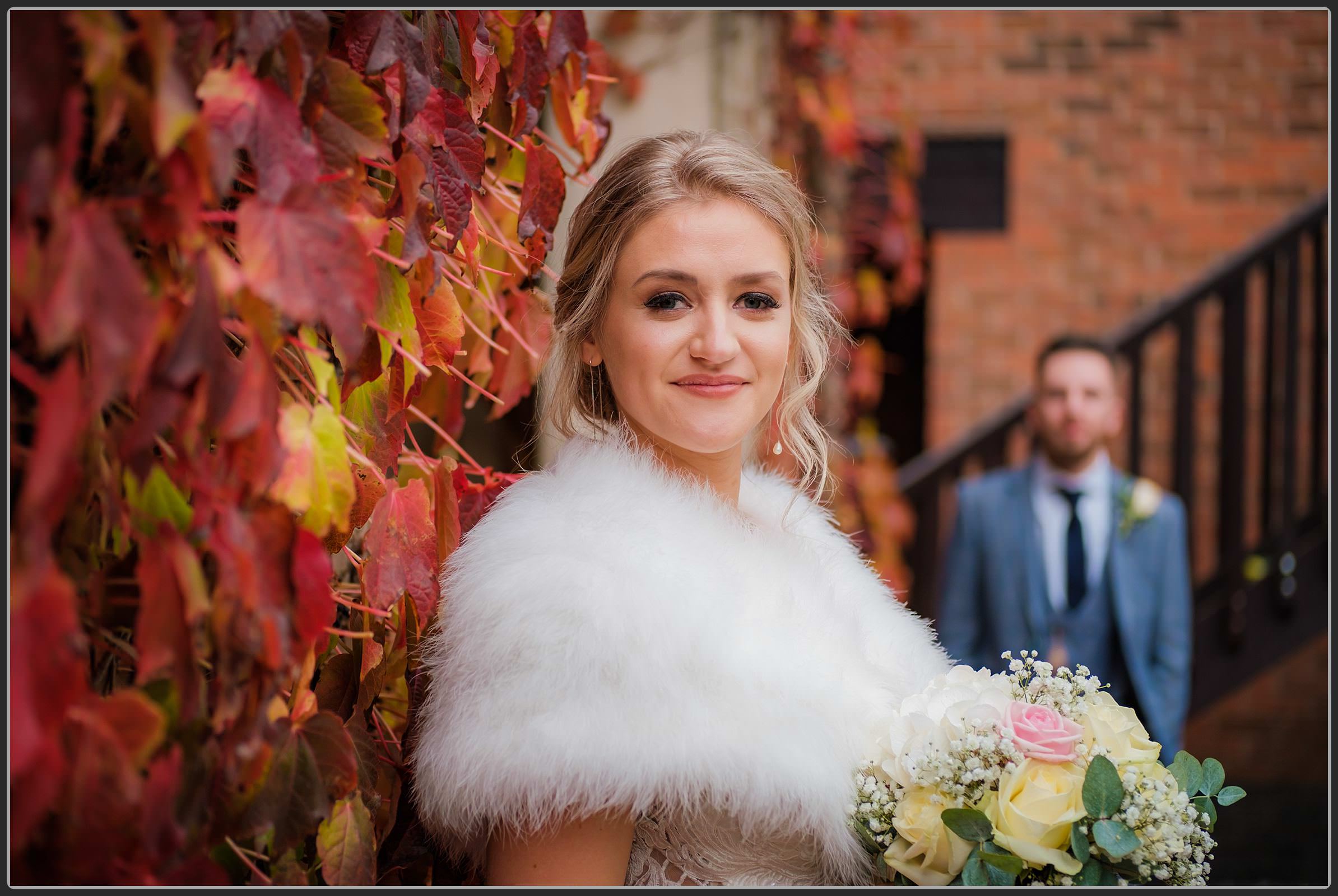 Bride and groom together