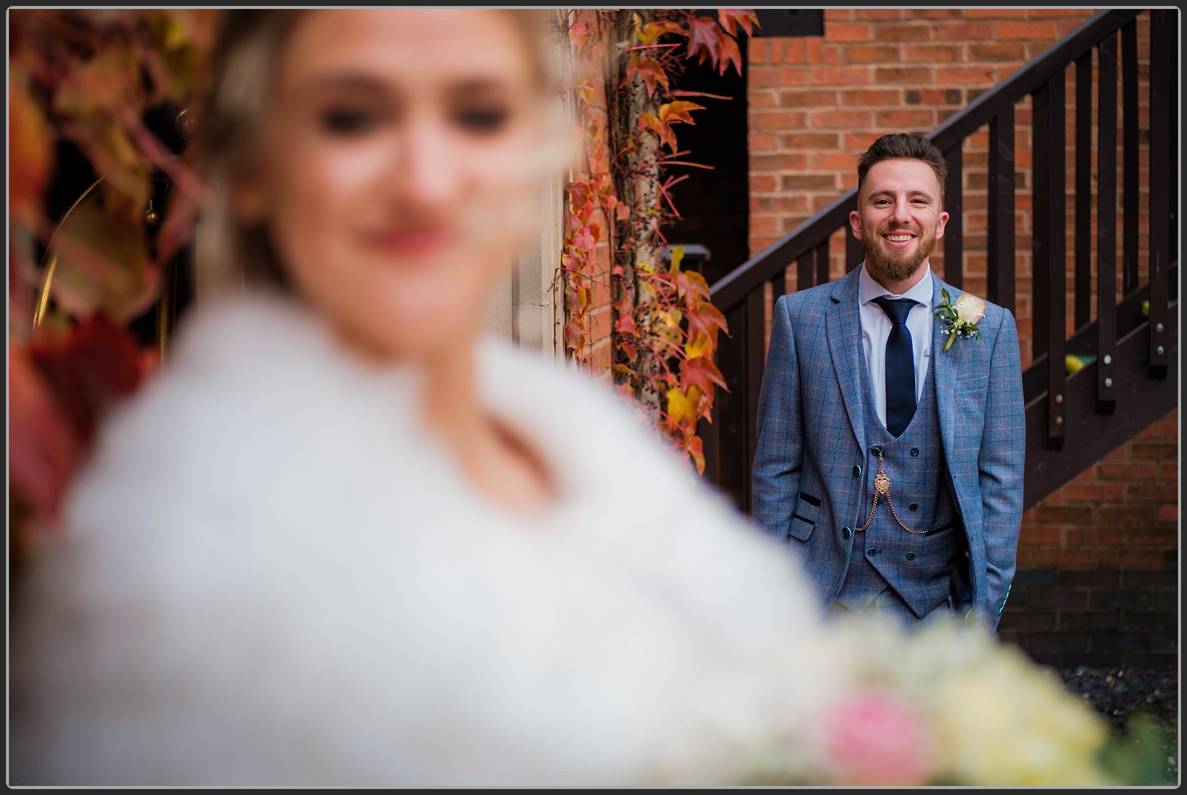 Bride and groom together