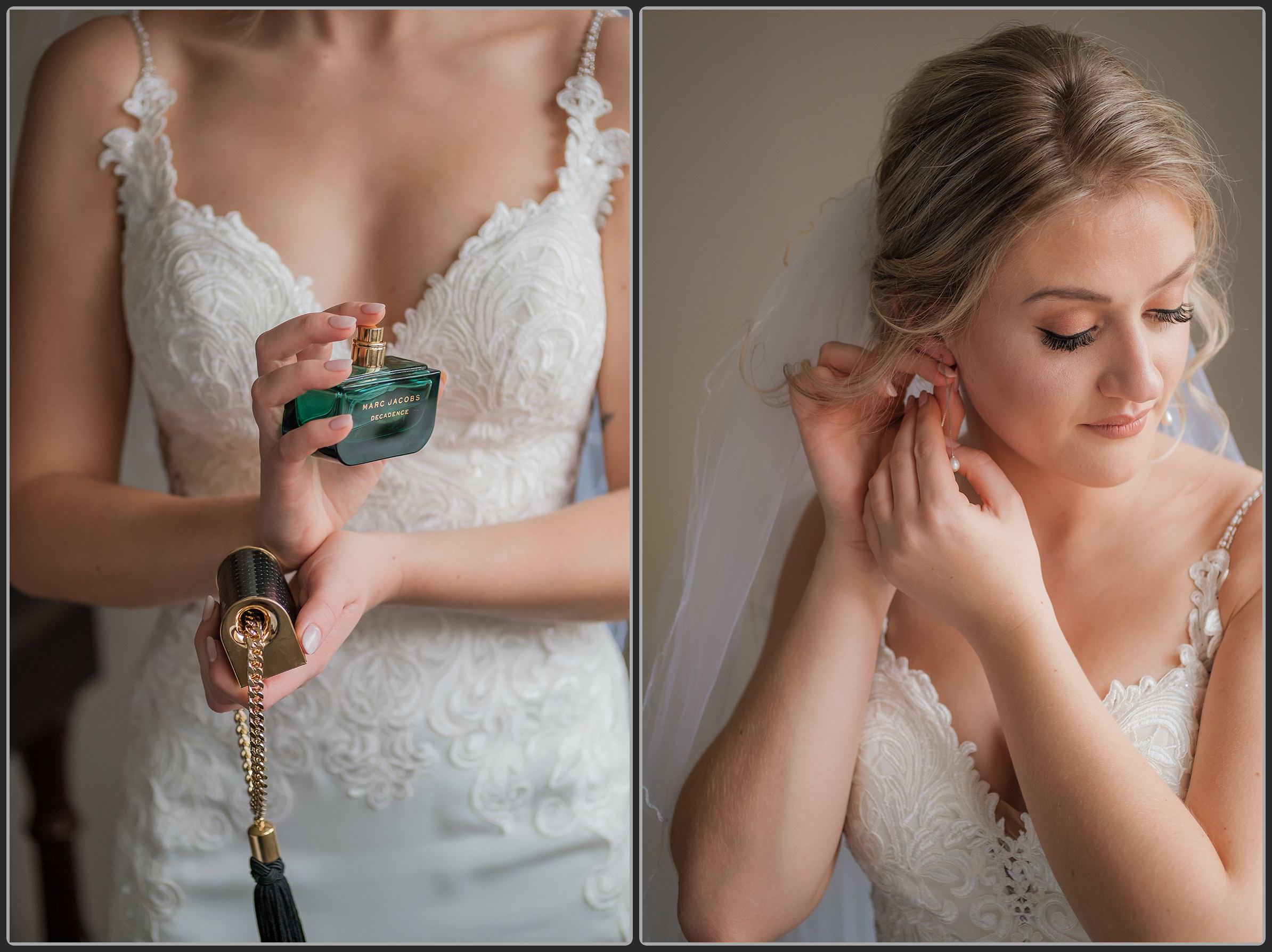 Bride getting ready