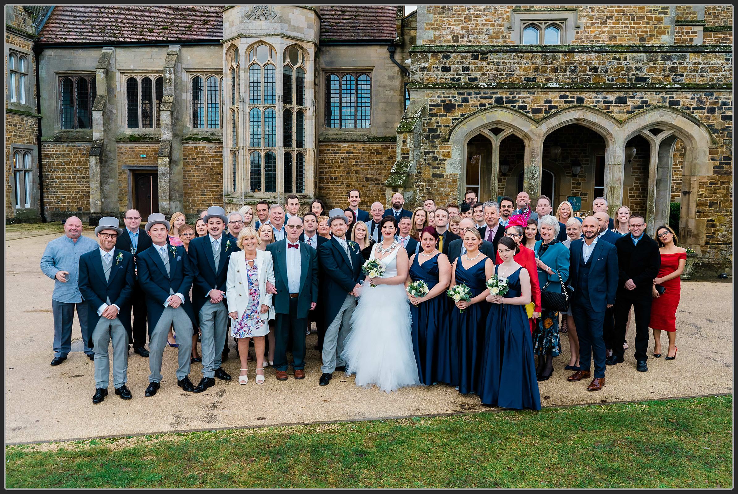 Group wedding party photo