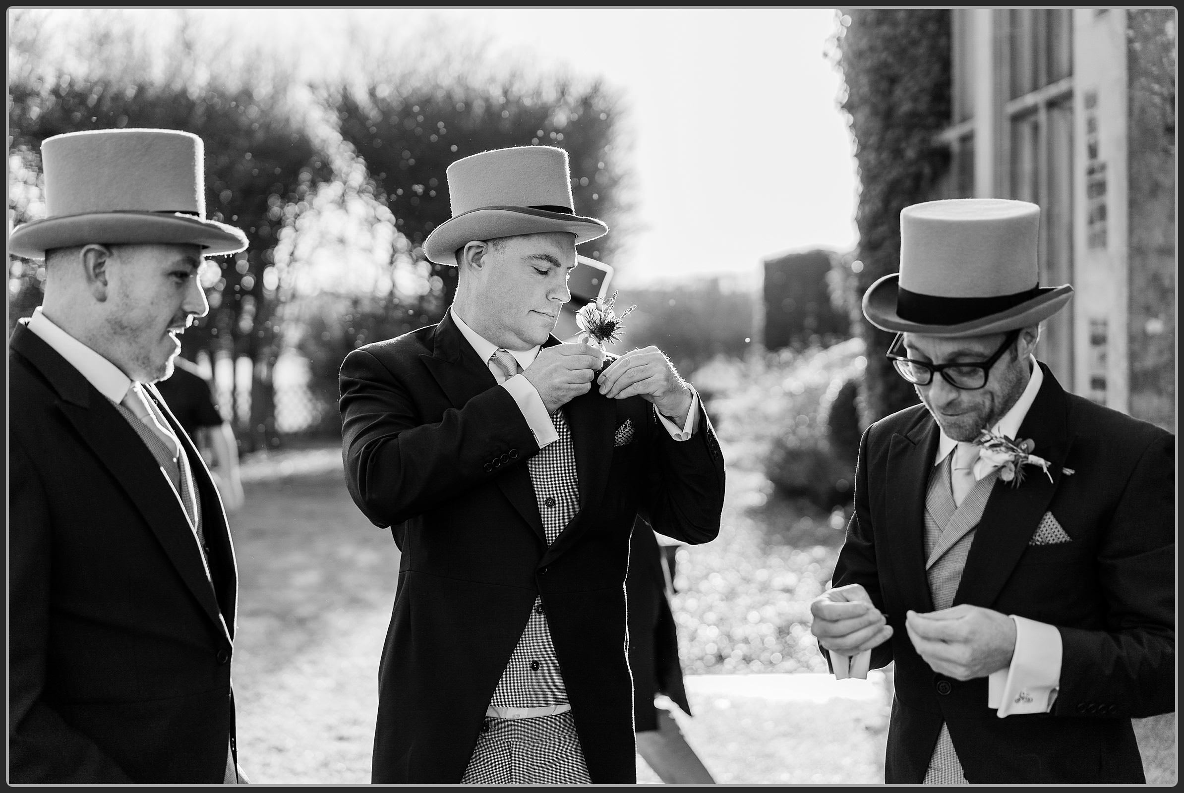 Groomsmen getting ready