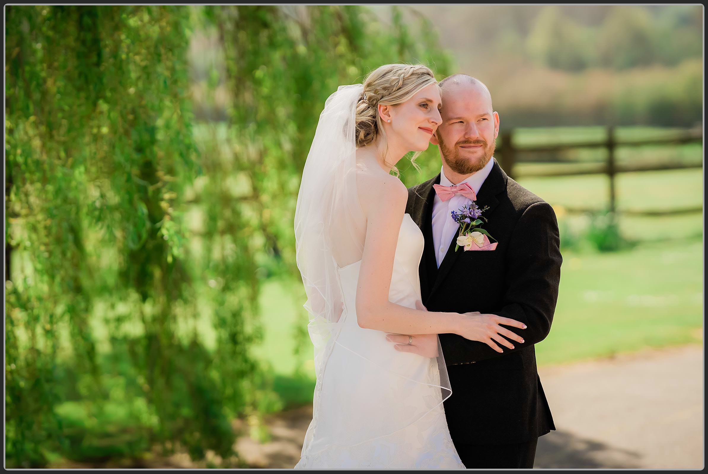 The bride snd groom together