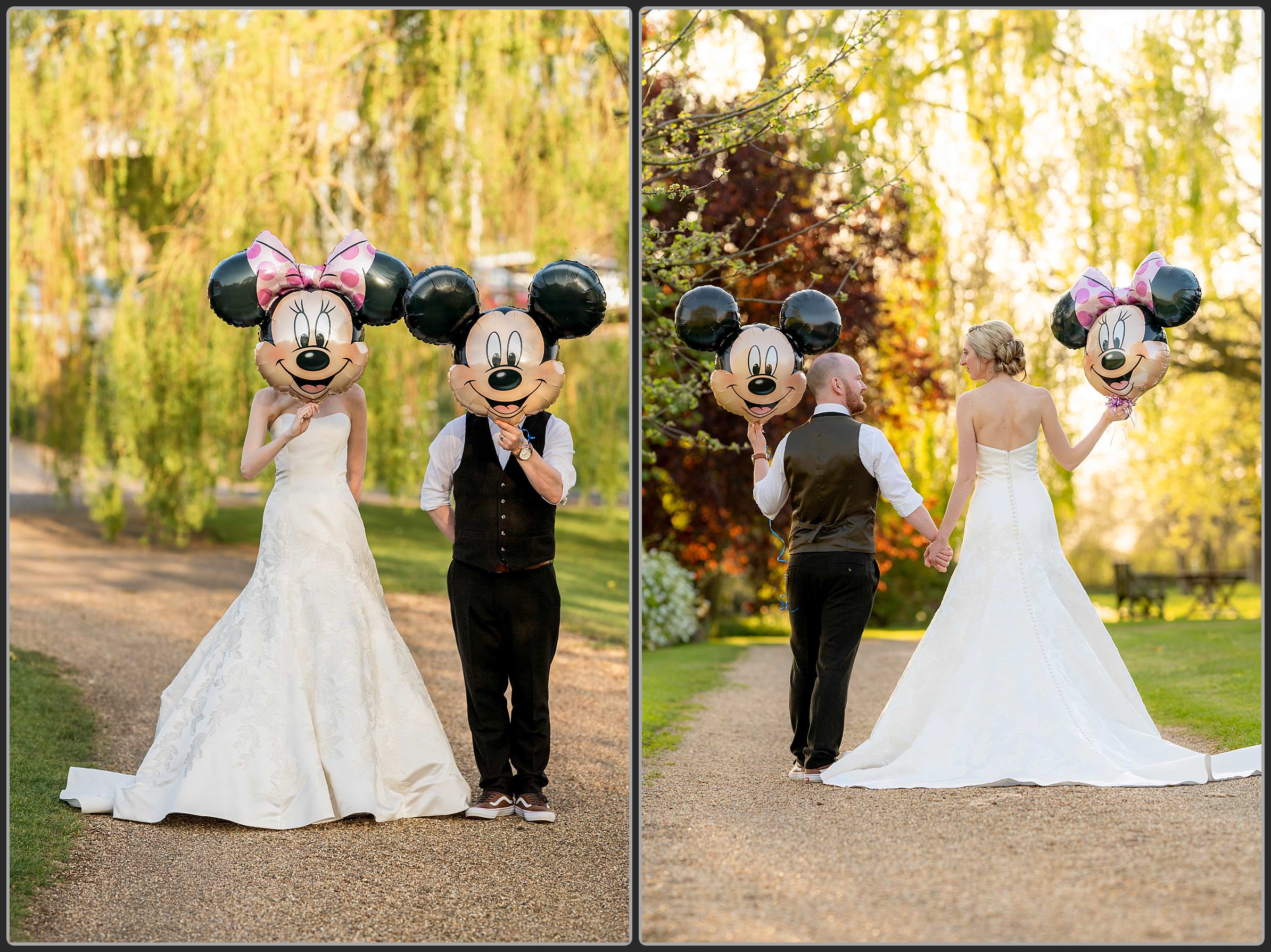 Disney themed wedding photos