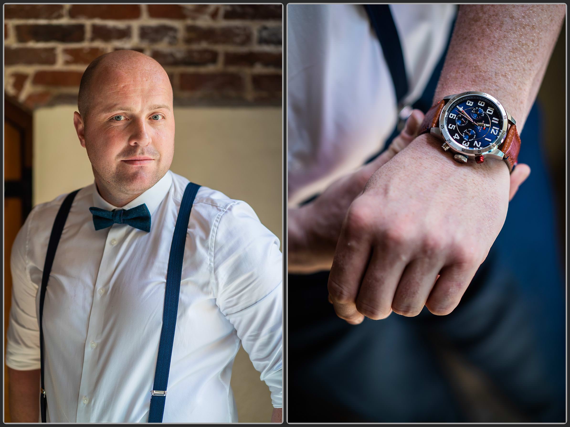 Portraits of the groom