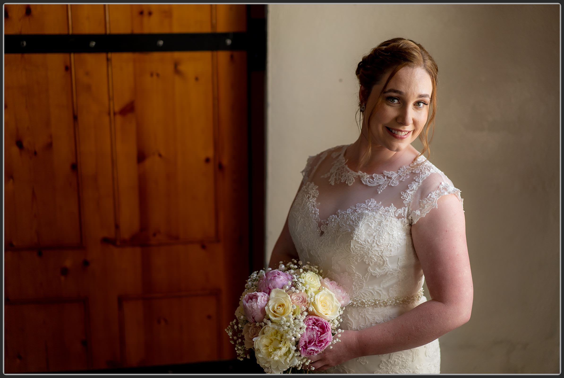 The bride at Polhawn Fort
