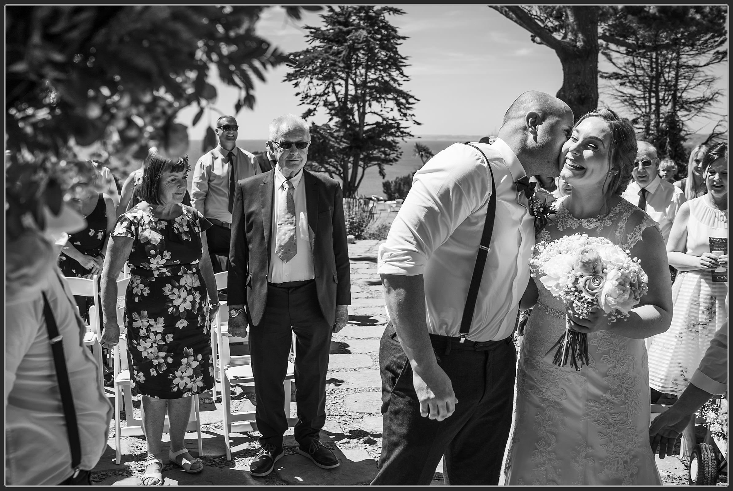 Chris and Natalie in the ceremony