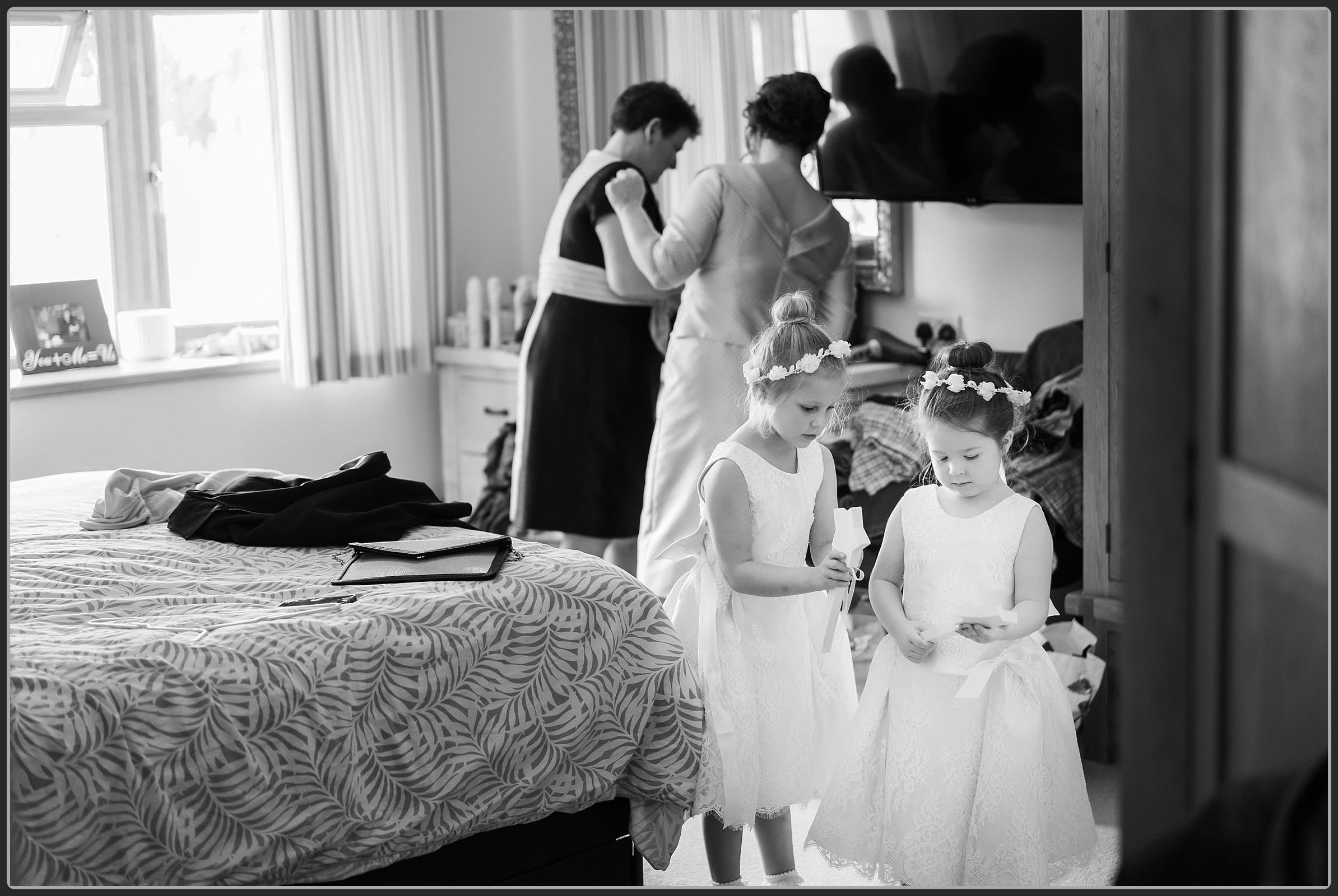 Bride getting ready in the morning