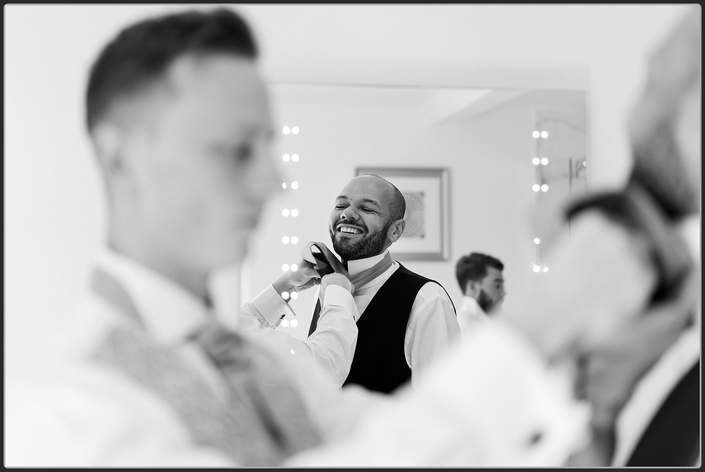 Groomsmen getting ready