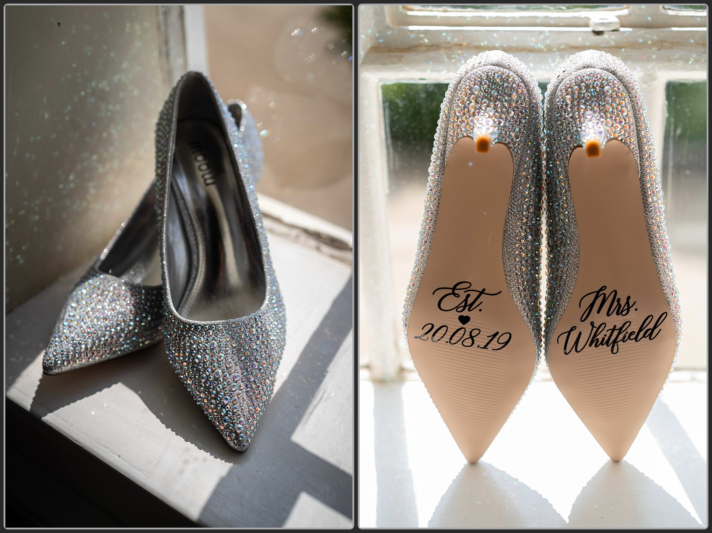 Brides wedding shoes