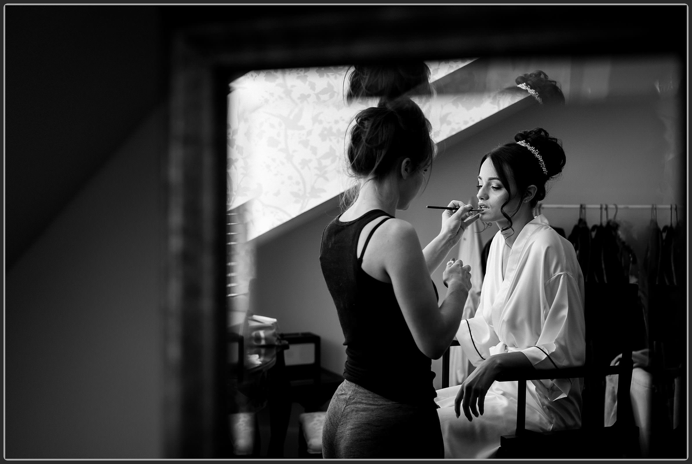 Bridal preparation photos