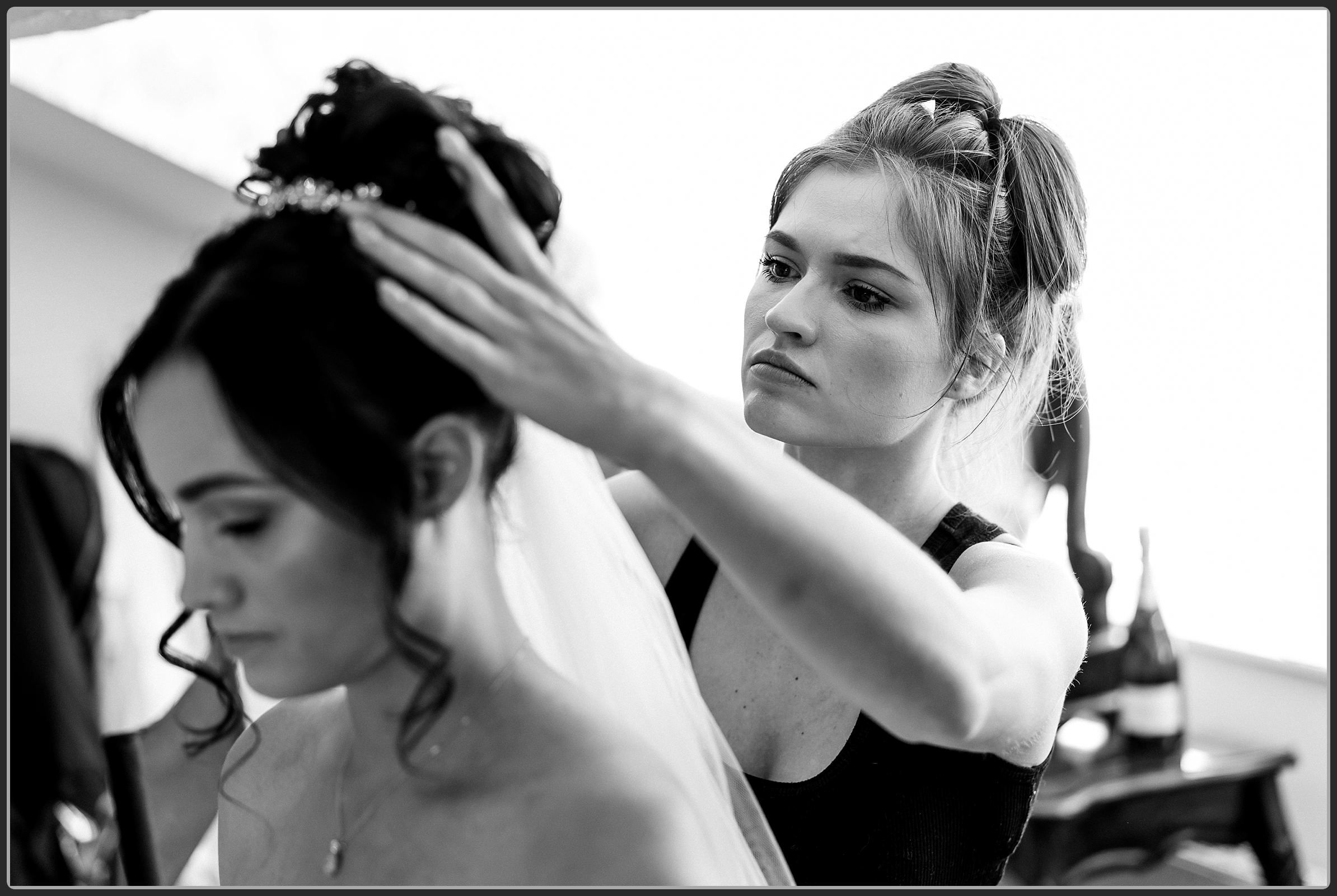 Bridal preparation photos