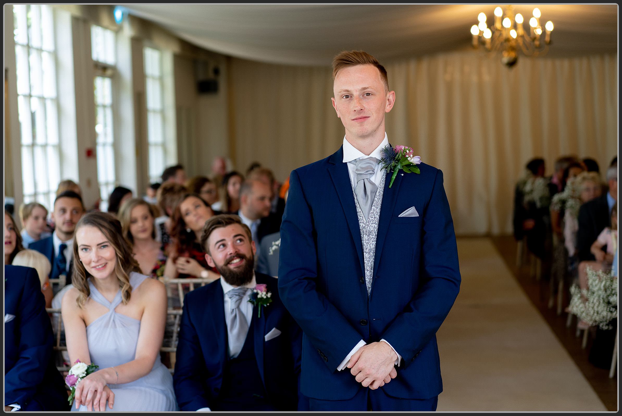 The Groom waiting patiently