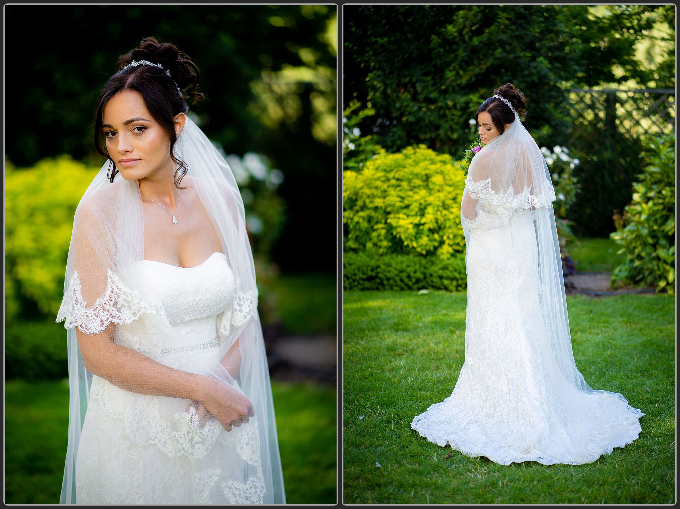 The Bride and Groom together at Warwick House